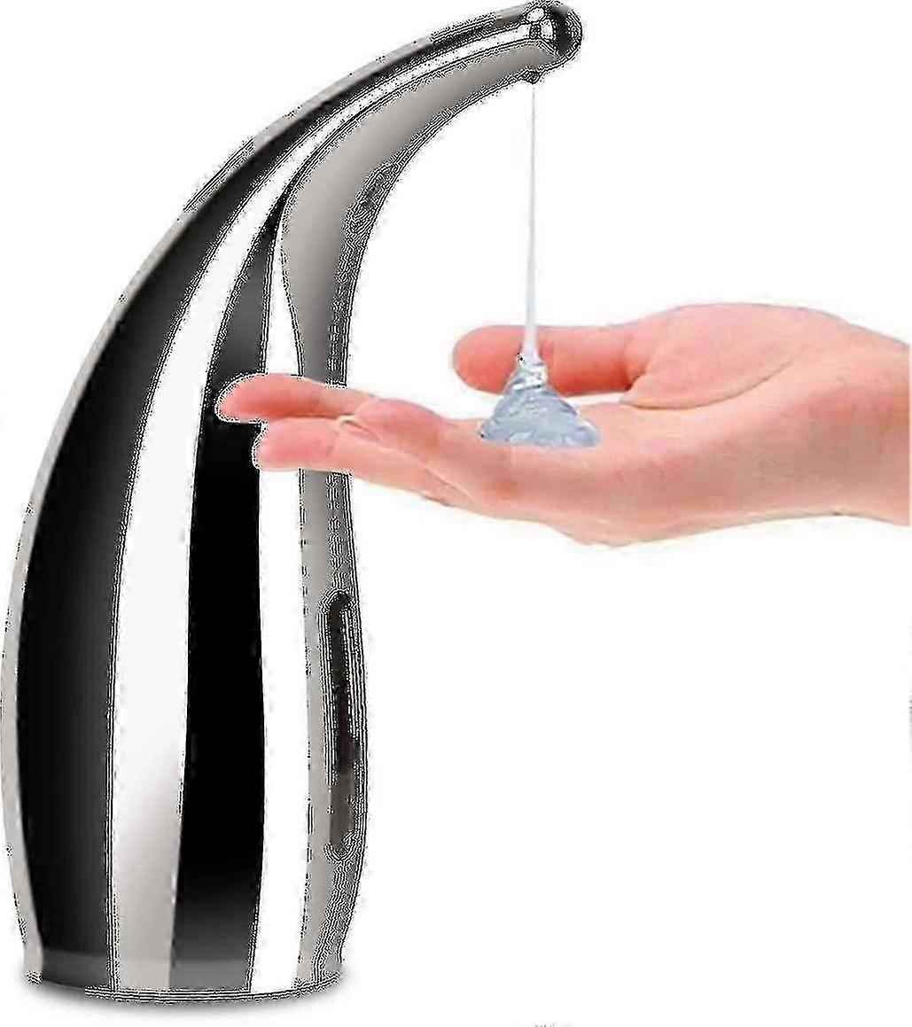 300ml Automatic Soap Dispenser - Silver Infrared Touchless Soap Dispenser