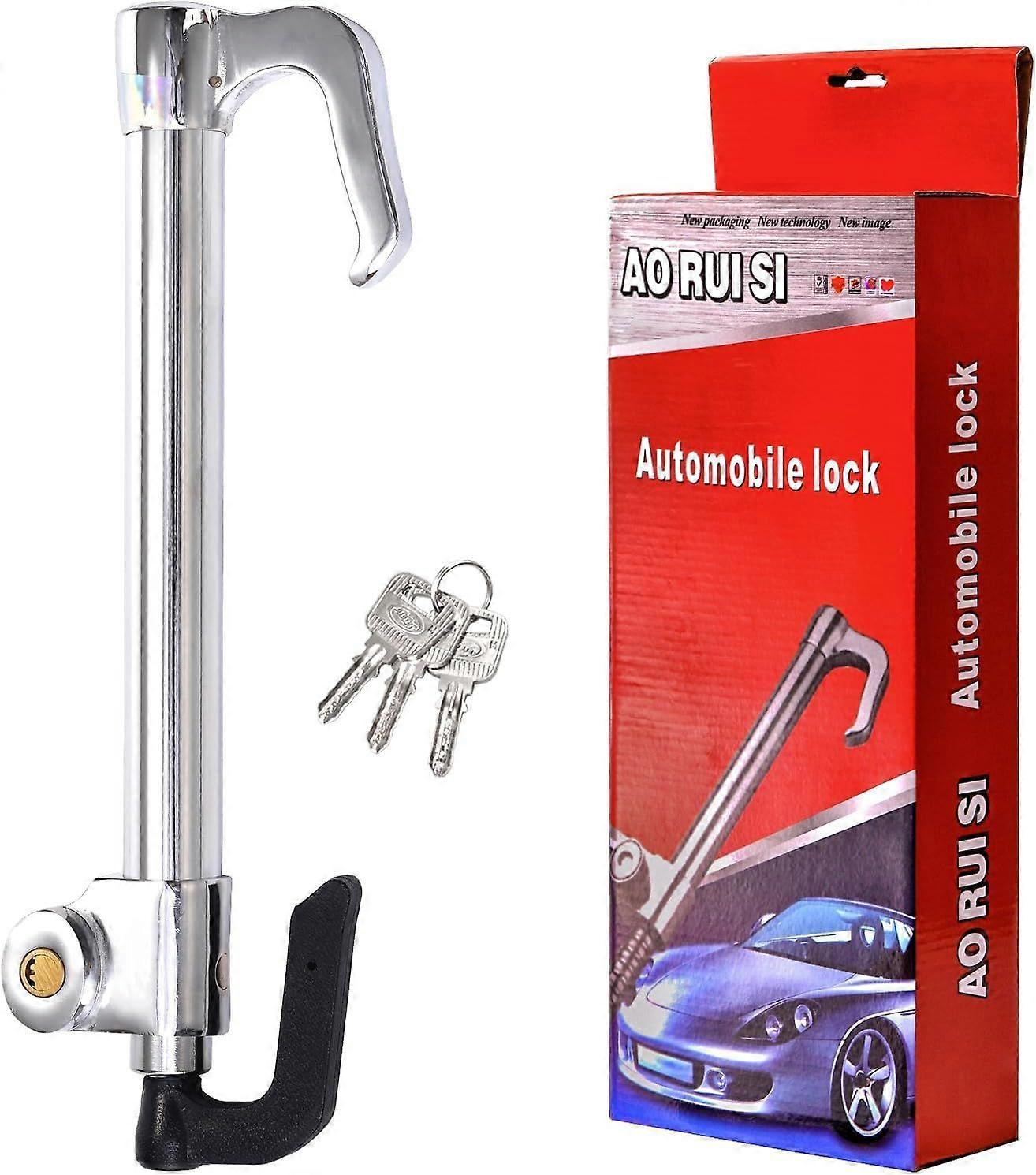 Steering Wheel to Brake Lock with Keys, Anti-Theft Car Locking Device Universal