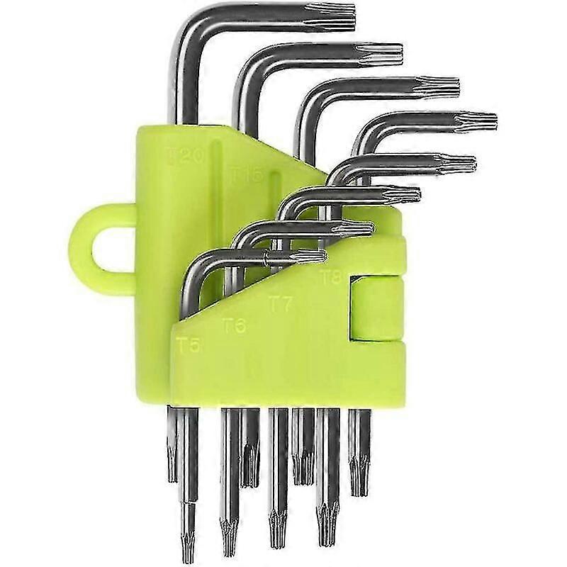 偏移式梅花钥匙套装 8 内六角扳手 螺丝刀 星形螺丝刀 T5 T6 T7 T8 T9 T10 T15 T20 Wr