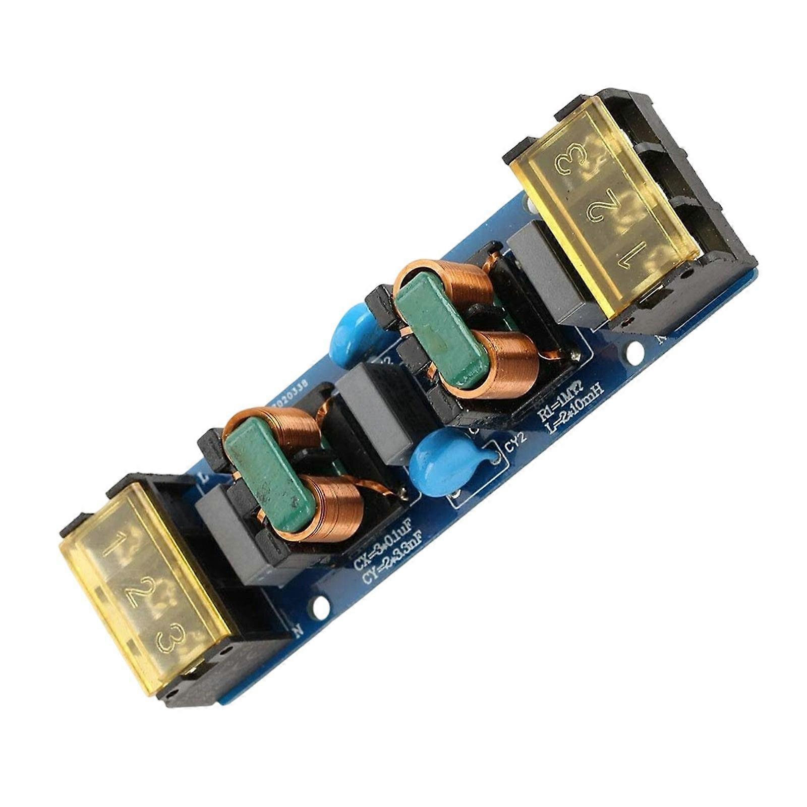 Hochentwickelte 25-A-Netzteilfilterplatine, zweistufiger Netzfilter zur Eliminierung hochfrequenter Störungen in Geräten, mehrfarbig