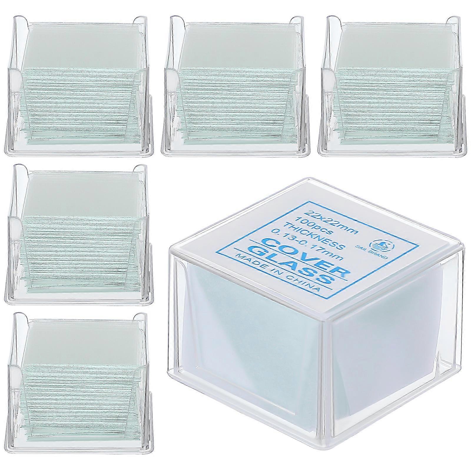 1000 件空白显微镜玻璃片方形玻璃盖，用于光学显微镜和储物盒