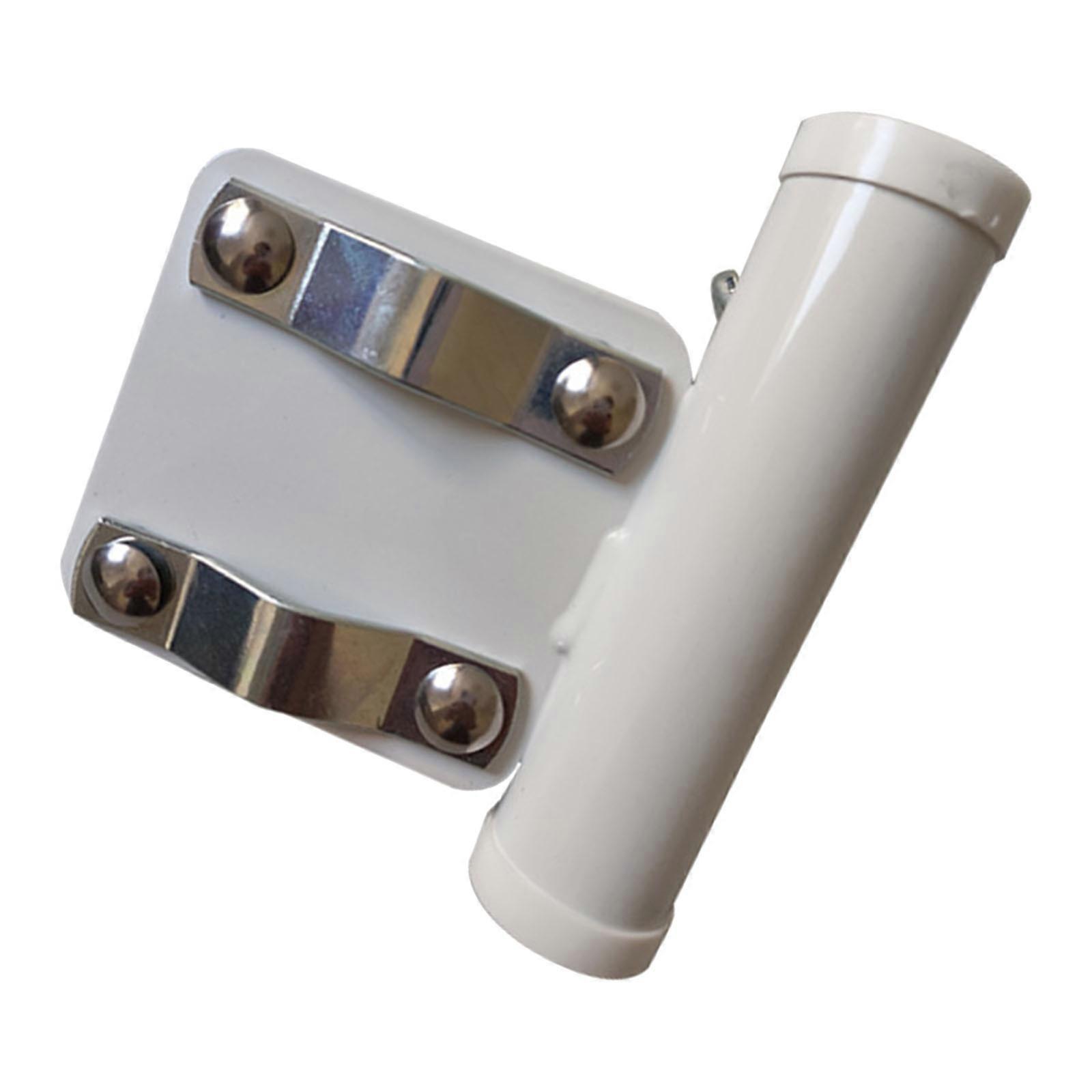 Sunshade Holder Parasol Stand Iron Fixing Clamp for Balconies and Patios Railing with 2.5cm Hole Diameter Tube Multicolor