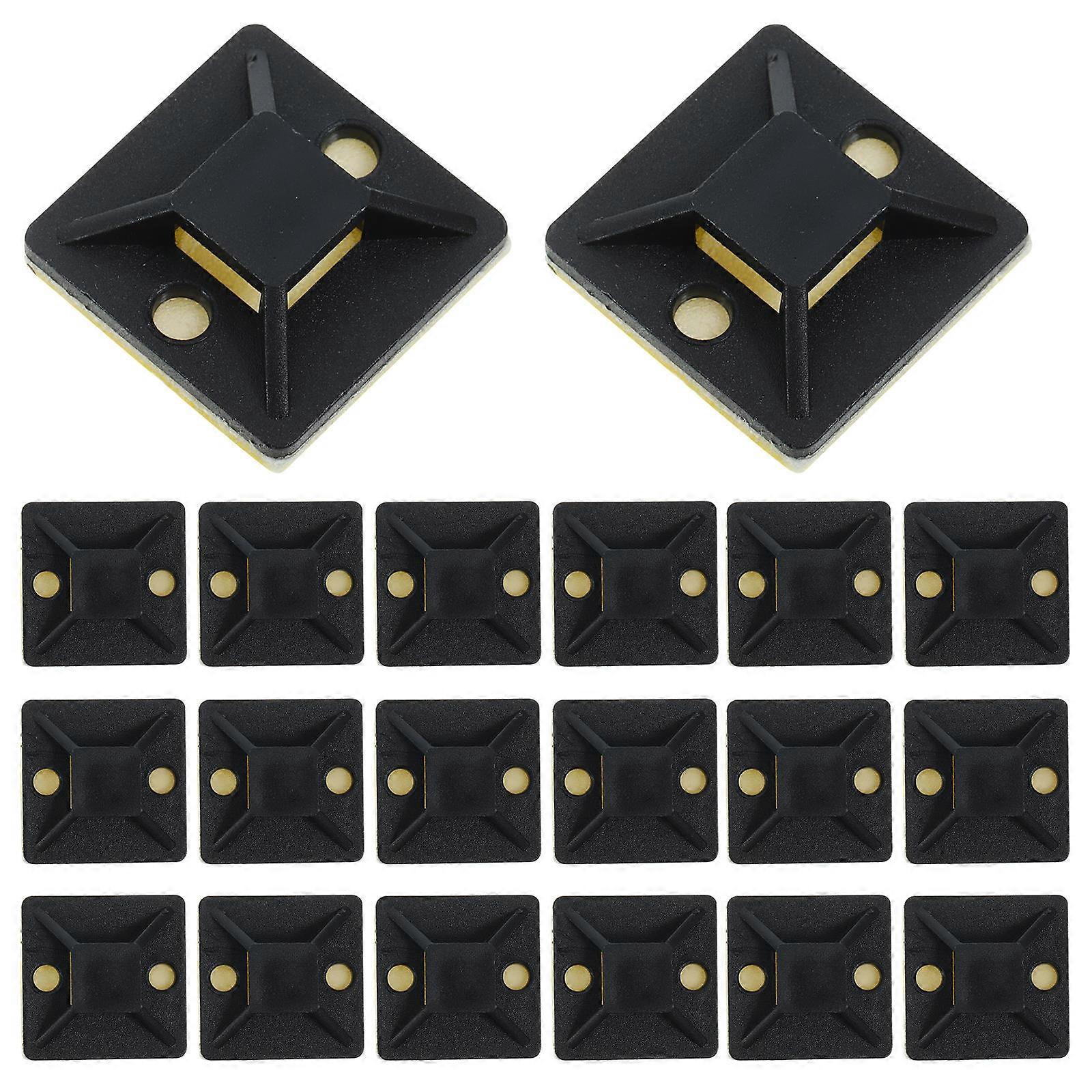 100 قطعة كابل الرمز البريدي التعادل يتصاعد ذاتية اللصق مقاطع الأسلاك حاملي روابط الكابلات يتصاعد إدارة الأسلاك