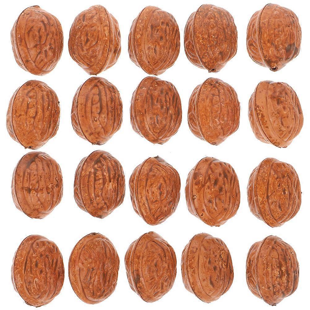 Lifelike Nuts Decorations 30Pcs Round ABS Photography Prop Kitchen Dining Table Display