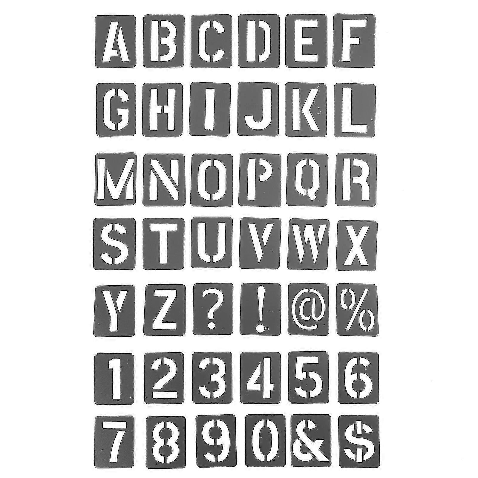 1 Set of Stencils for Painting on Wood Reusable Craft Stencils Letters Plastic Letters Stencils Bulk