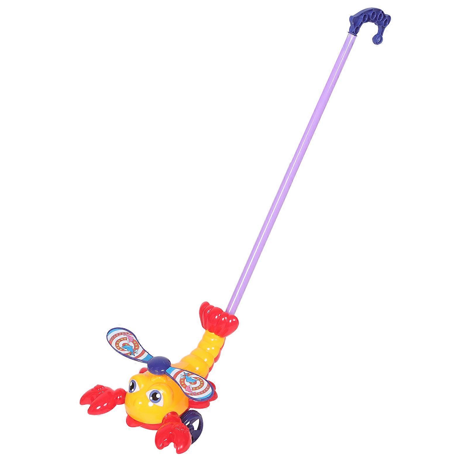 Toddler Walking Lobster Push and Pull Toy for Balance Development