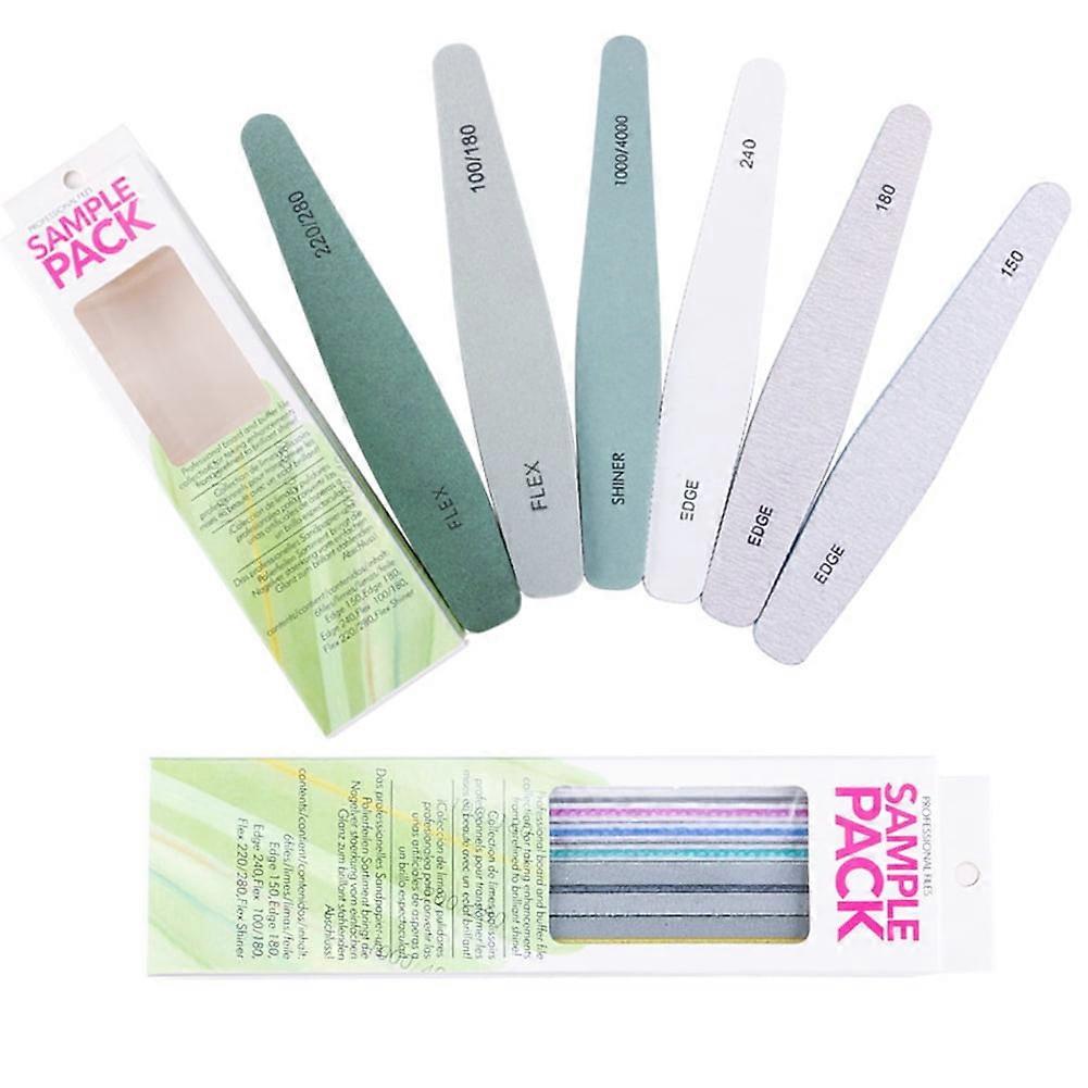 6pcs Nail Art Files Sponge Manicure Pedicure Tool Nail Sanding Sponge Buffer