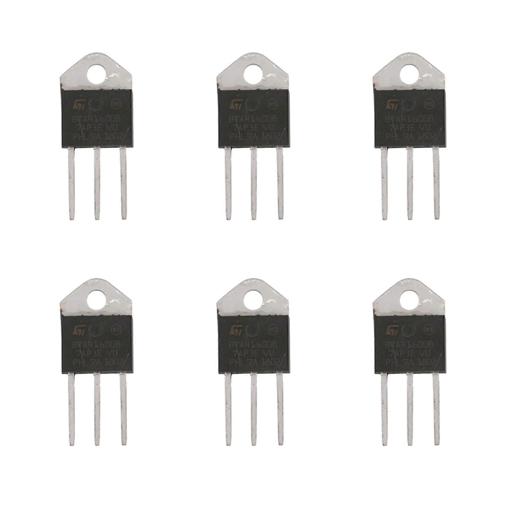 6X BTA41-600B 600V 40A Silicon Controller Rectifier Standard Triac