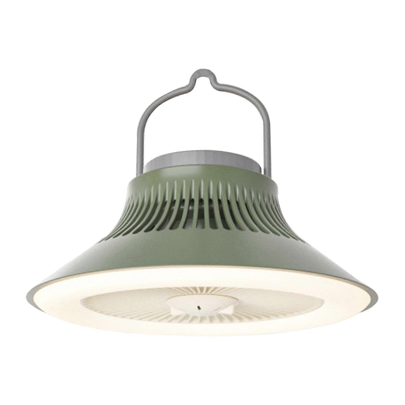 Hiroekza Portable Camping LED Light Ceiling Fan with USB data cable