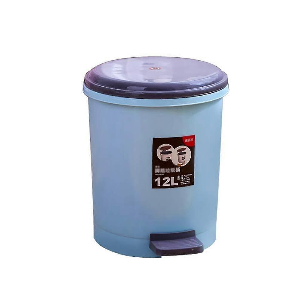 Slim Pedal Trash Can with Removable Inner Bin, Compact Space-Saving Bin for Kitchen Bathroom 6.8L 8L 12L