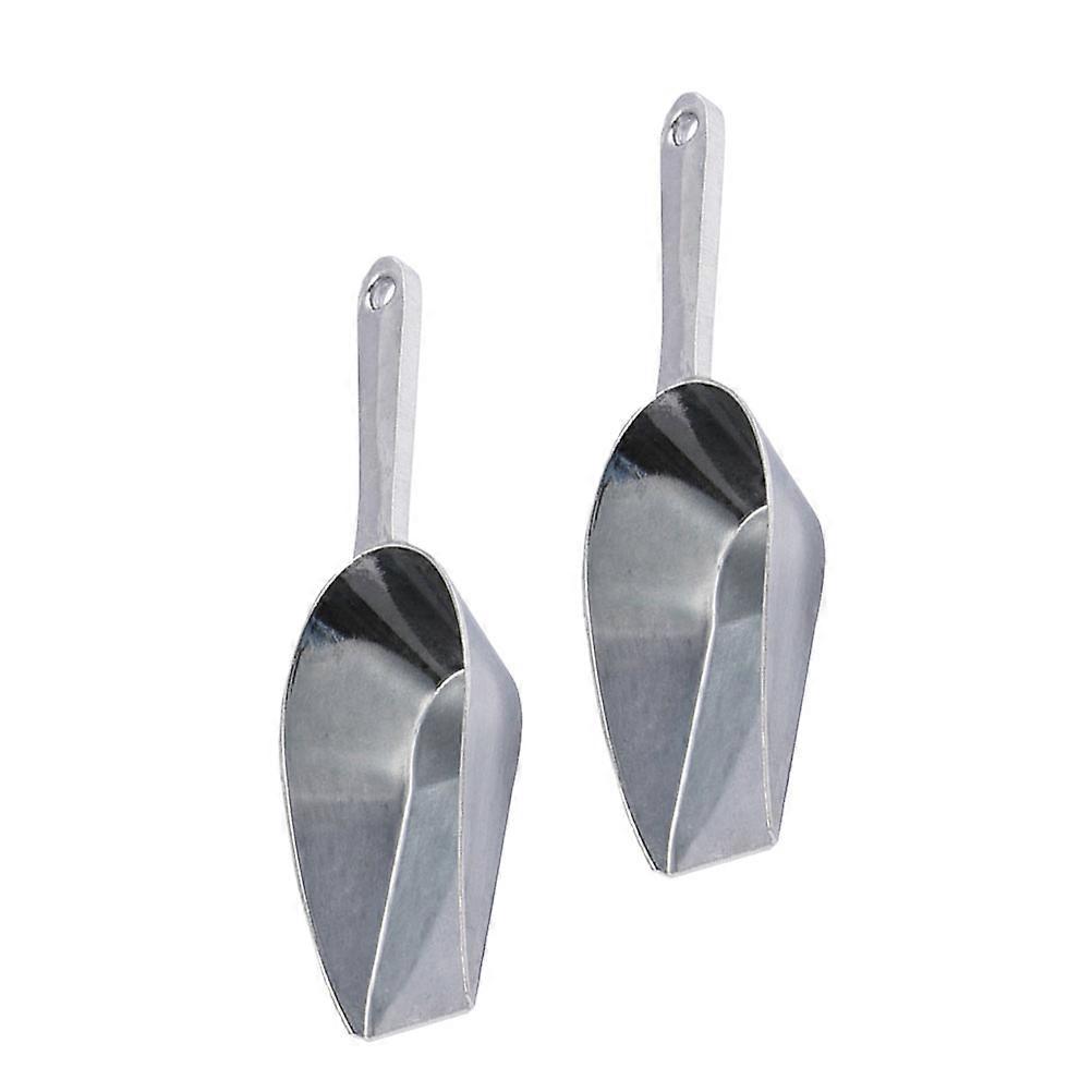 2PCS Aluminum Alloy Ice Shovel with Square Mouth Multi-functional Ice Scoop