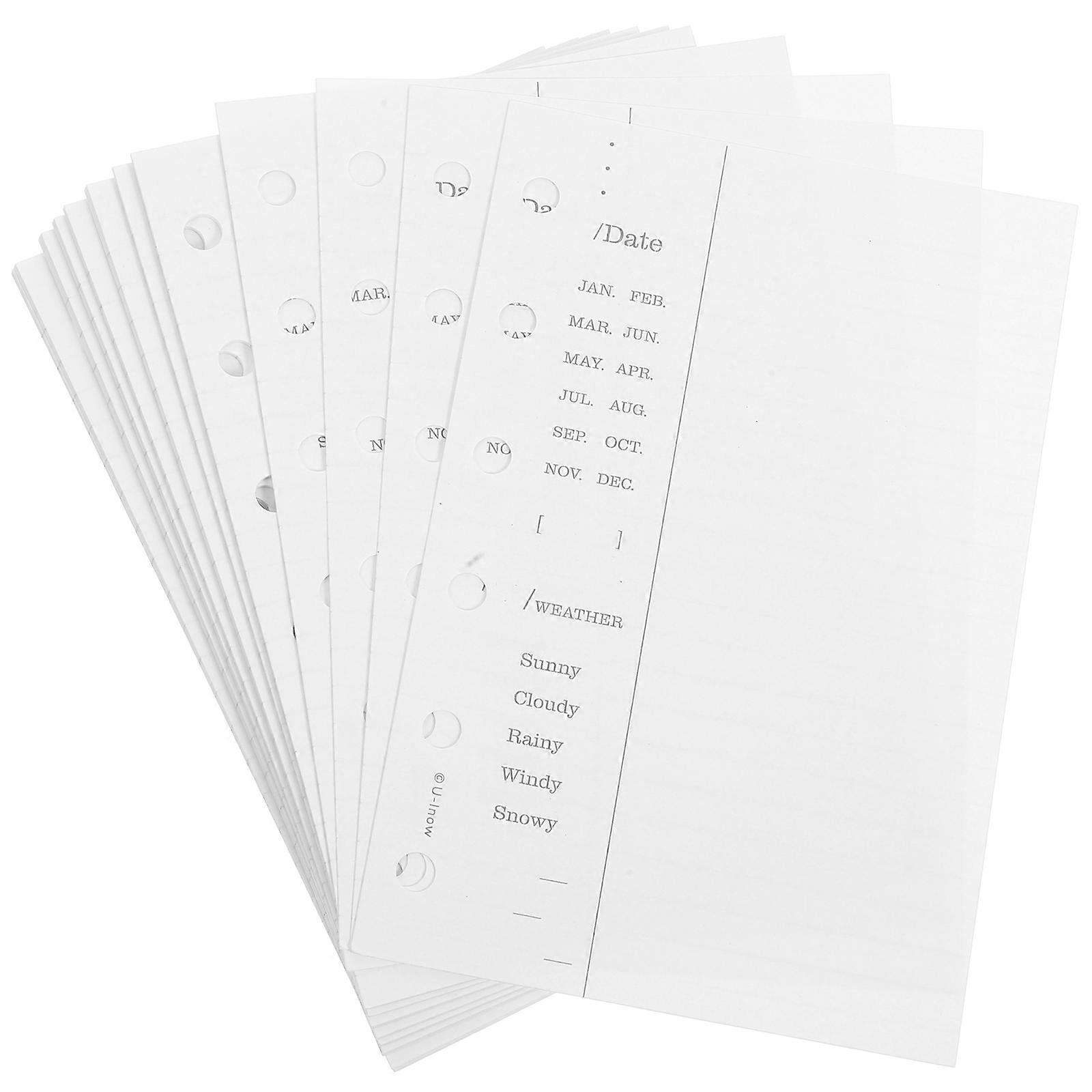 Refillable Notebook Paper for 1 Book Journal Binder Loose Leaf Paper