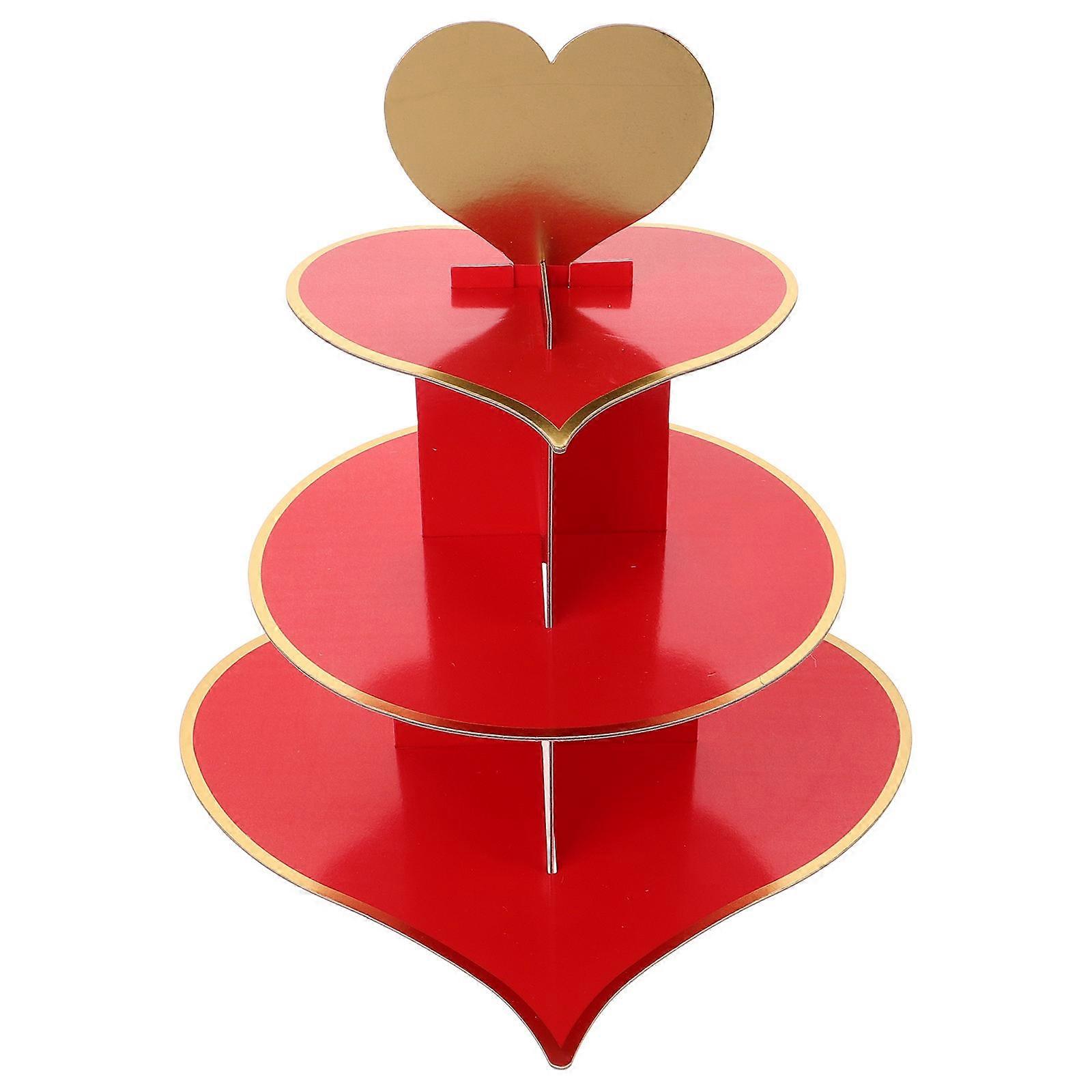 Cupcake Display Stand Dessert Display Rack for Storage Disposable Three-Layer