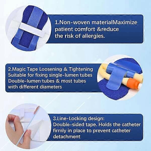 48pcs Foley Catheter Stabilization Device, Self Adhesive Catheter Tube ...