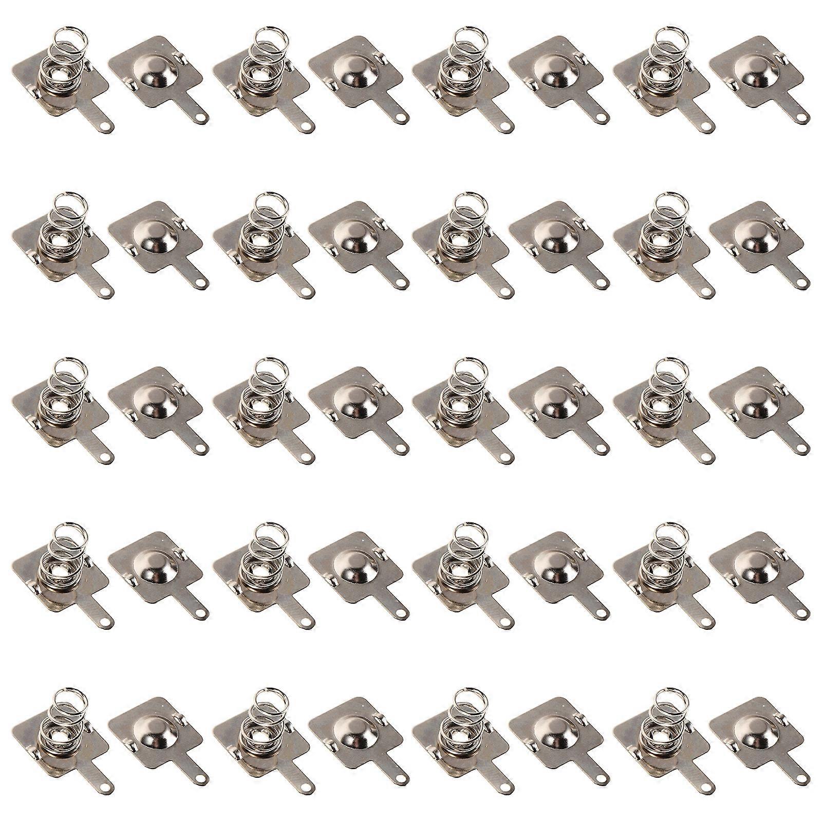 20 Sets AA Battery Replacement Spring Contact Plates for Remote Control Charger Positive Negative Conversion Springs