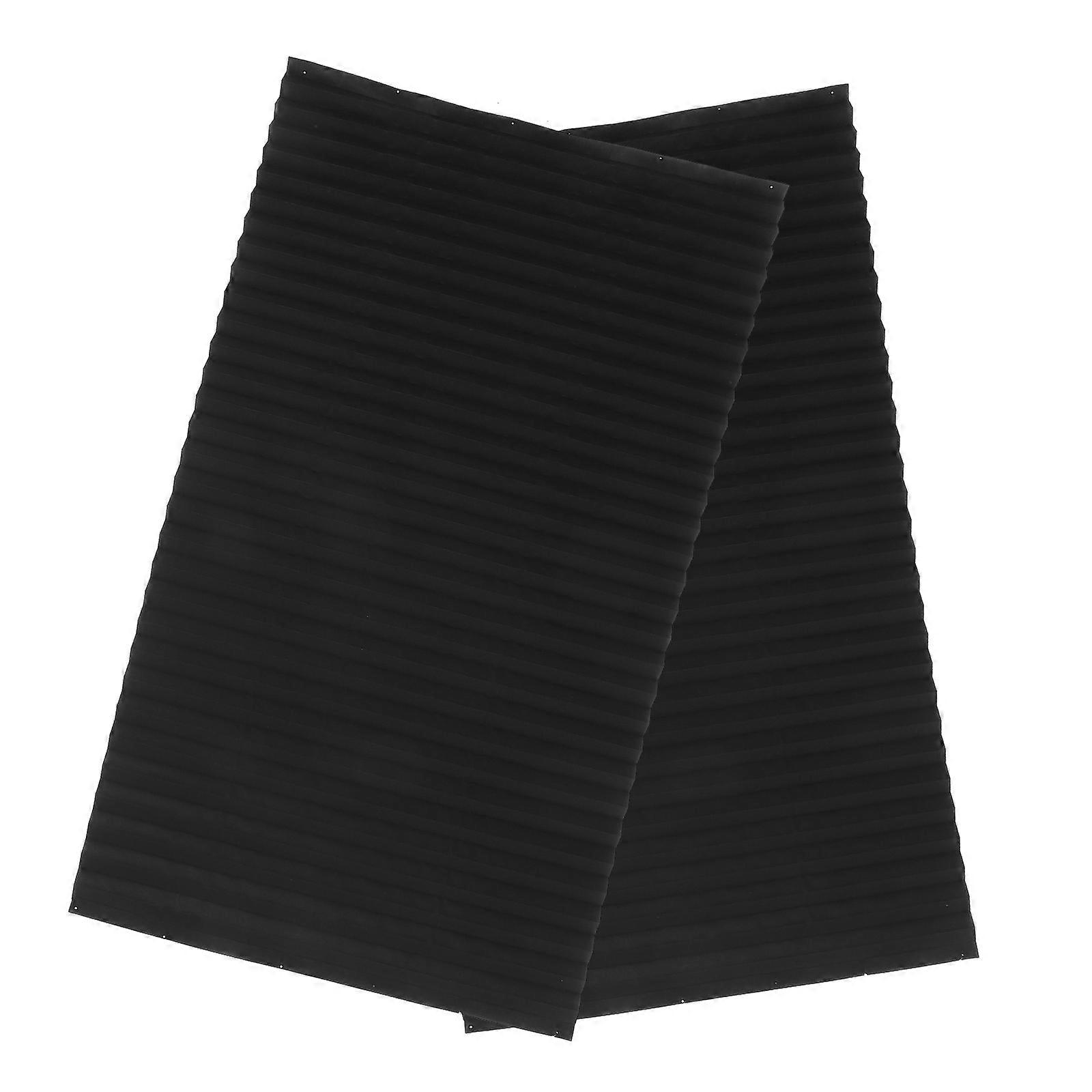 Blackout Shade Pleated Window Shades Self Adhesive for 1Set