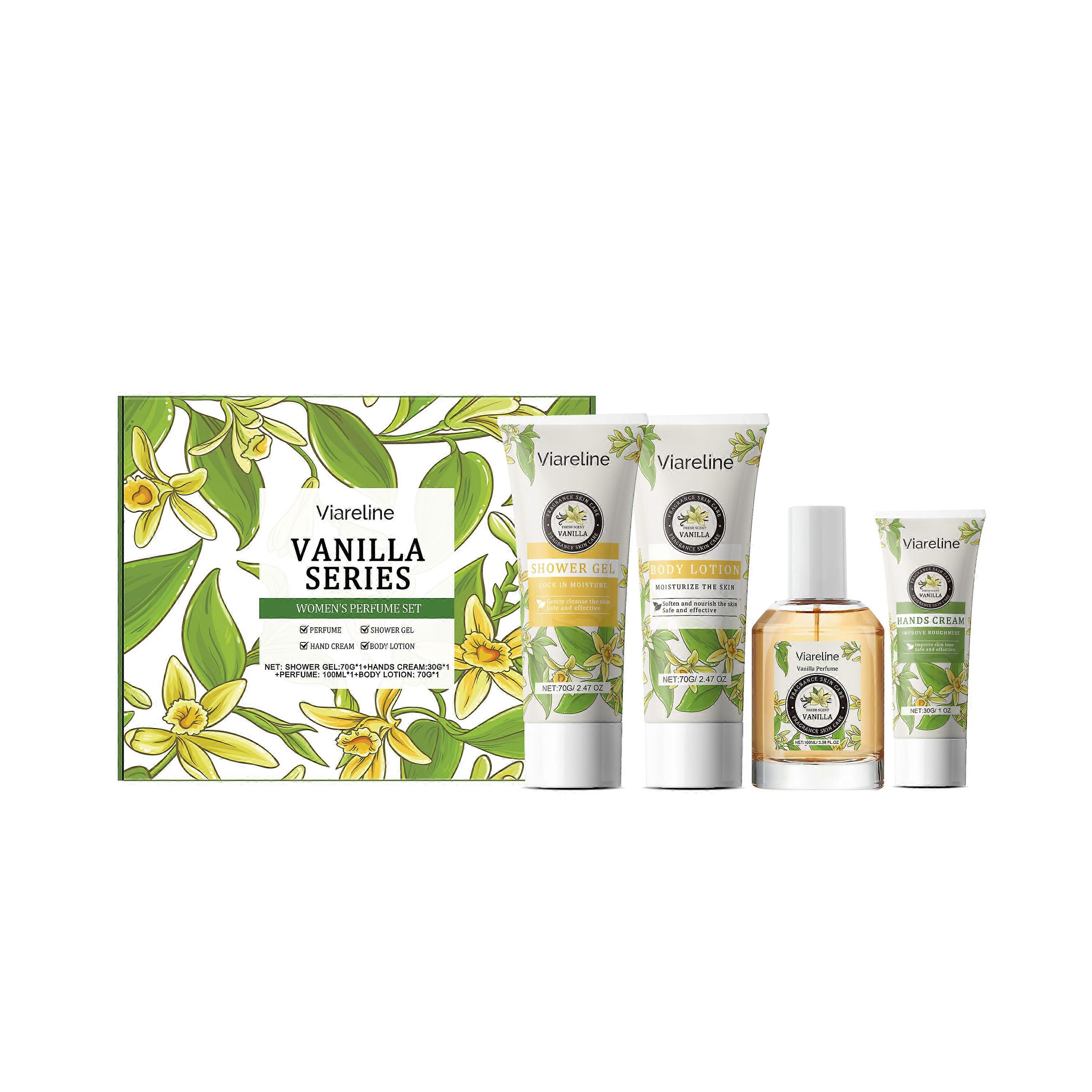 Viareline Perfumed Skin Care Set, Refreshing, Hydrating, Deep Nourishing And Smooth Skin With Perfumed Care