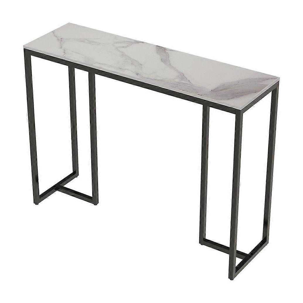 Marble Effect Console Table Accent Side Table Hall Entryway Furniture Desk