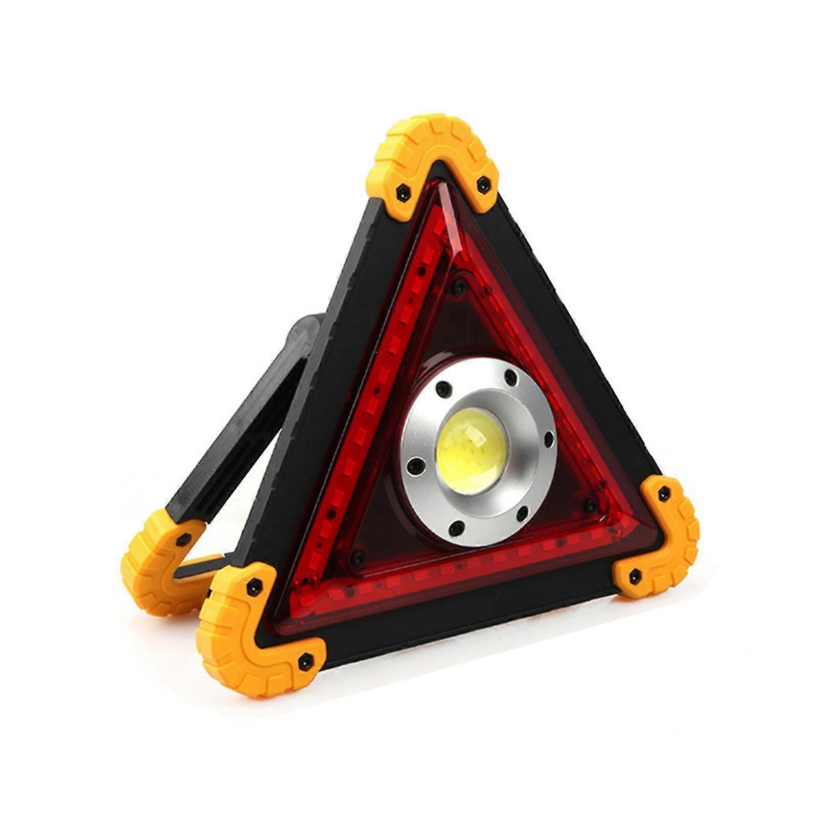 Led Car Auto Triangle Shape Foldable Outdoor Hiking Warning Emergency Work Light