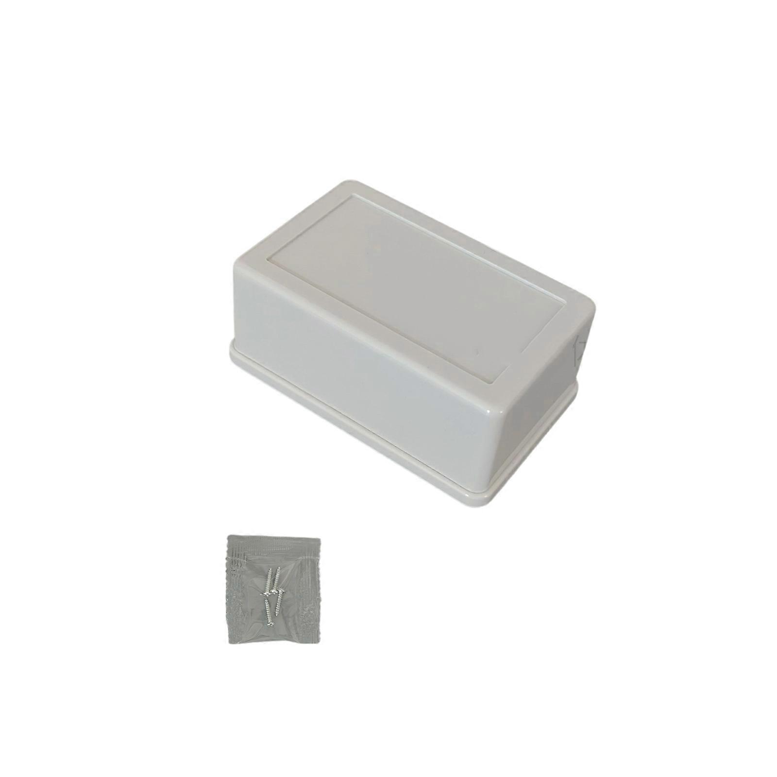 Quick Assembly Plastic Junction Box with Spacious Interior for Efficient Cable Managements and Organization  White 85x55x35