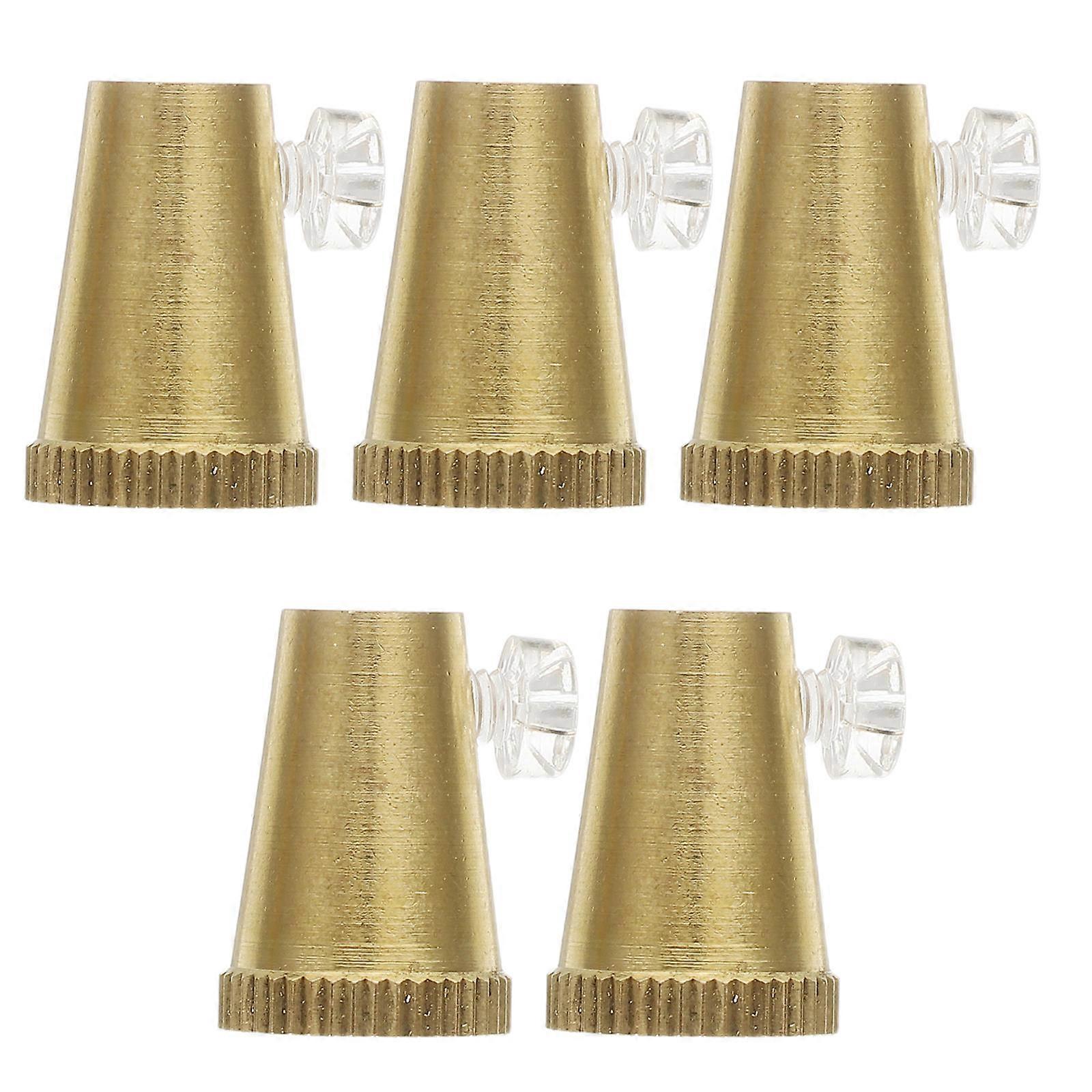 Golden Lamp Wire Locking Cap Vintage Solid Brass Wire Cap 5Sets