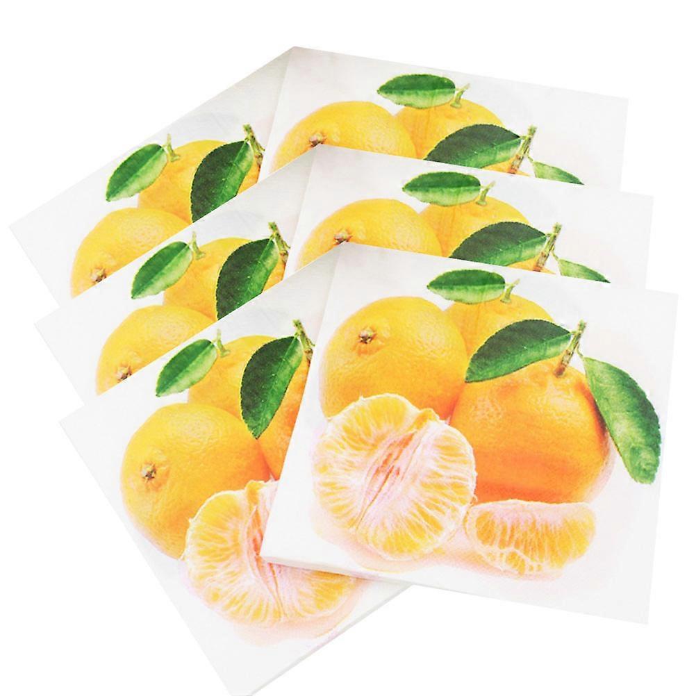 20PCS Assorted Color Fruit Printed Party Napkins Premium Quality Paper Towels for Celebrations