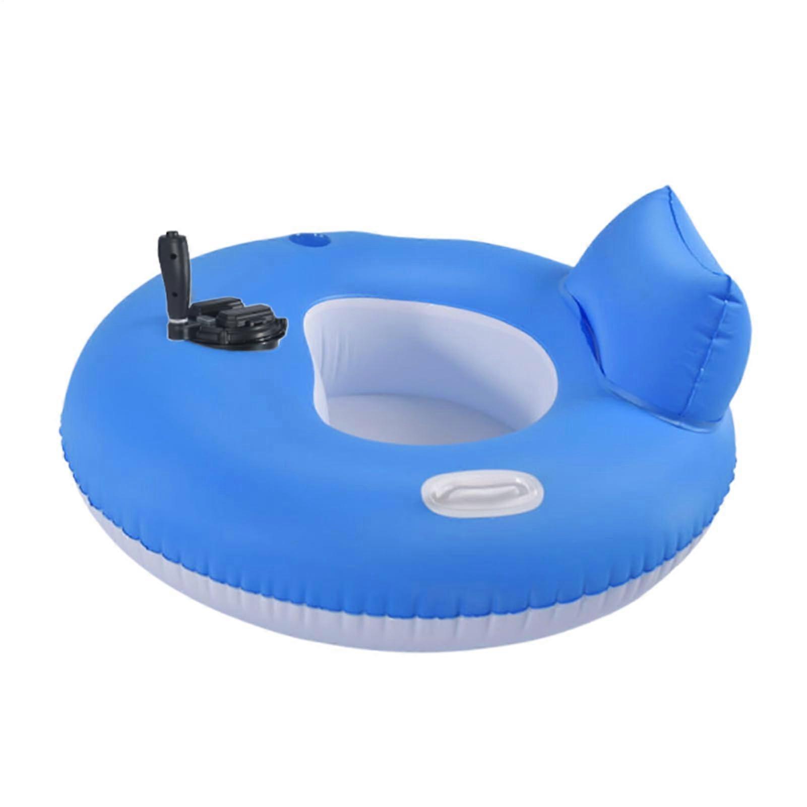 Electric Pool Float with Builtin Motor, Ergonomic Cushioned Backrest for Lake, River and Beach