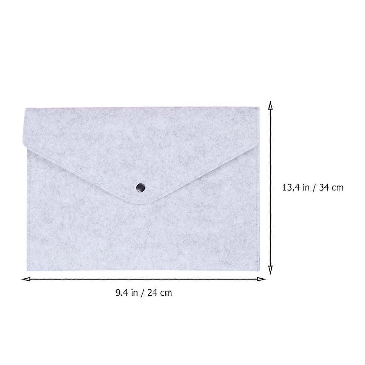 Portable Felt Holder File Folder for Holding Files 4Pcs Assorted Color Document Folder