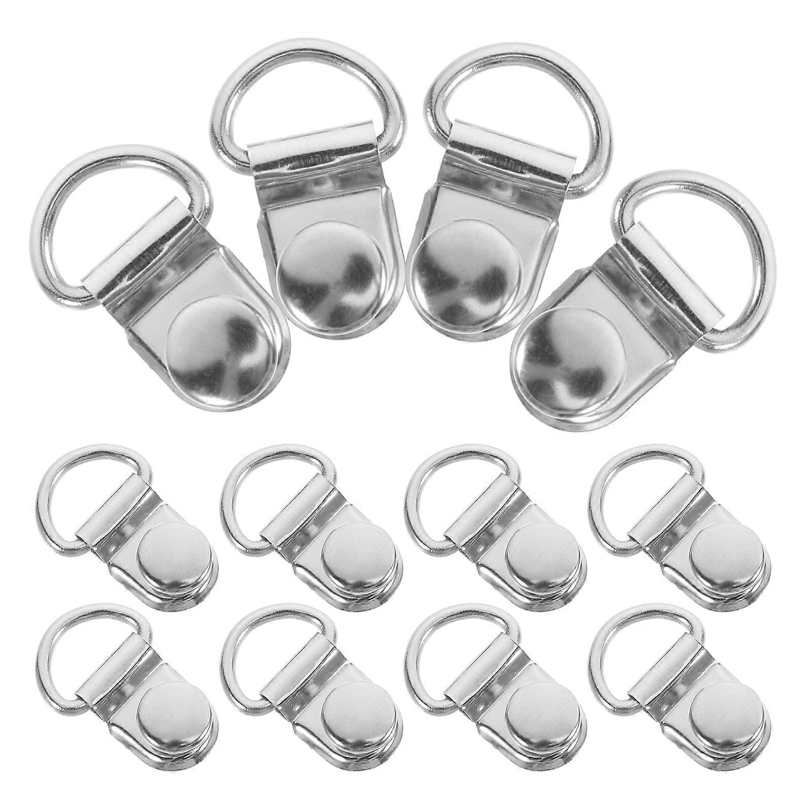 Silver Handbag Button Buckles for DIY Use 30Sets Durable Shoes Accessories