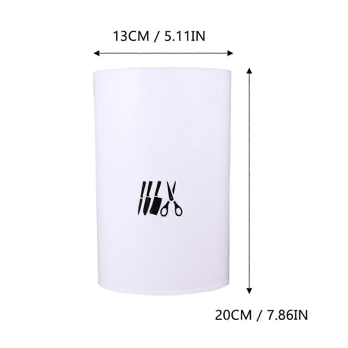 Creative Kitchen Organizer with Large Capacity for Cutlery Storage White ABS 1 Set