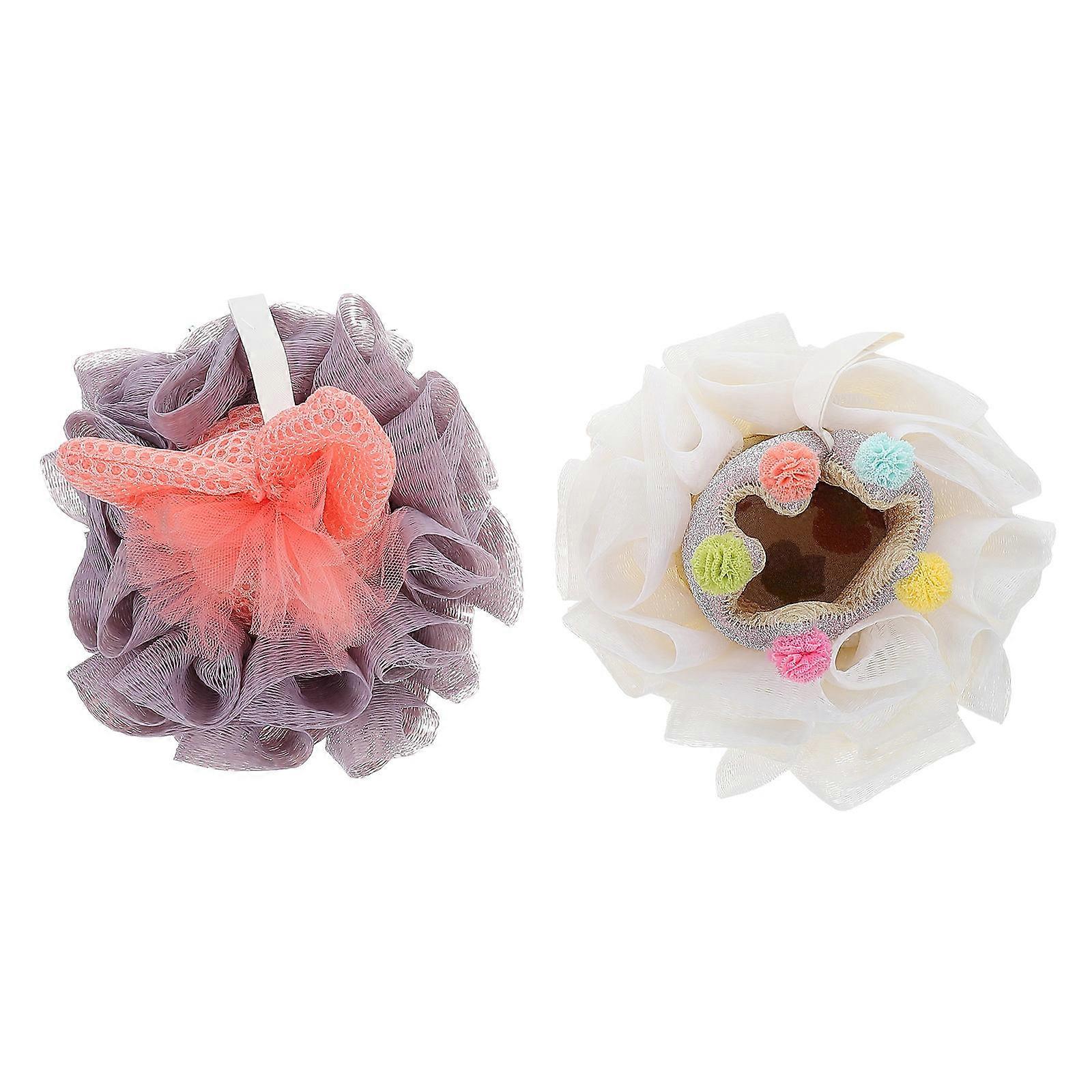 Bath Shower Loofah Mesh Exfoliating Body Scrubber for Shower 2Pcs Pack