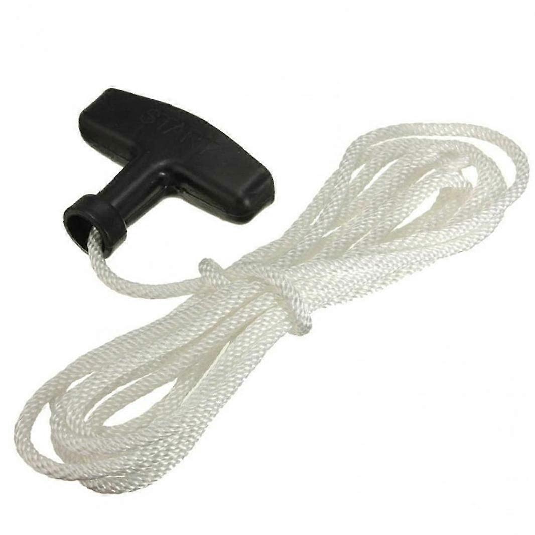Universal Lawnmower Pull Cord with Ergonomic Handle, Durable Starter Rope for Petrol Mowers
