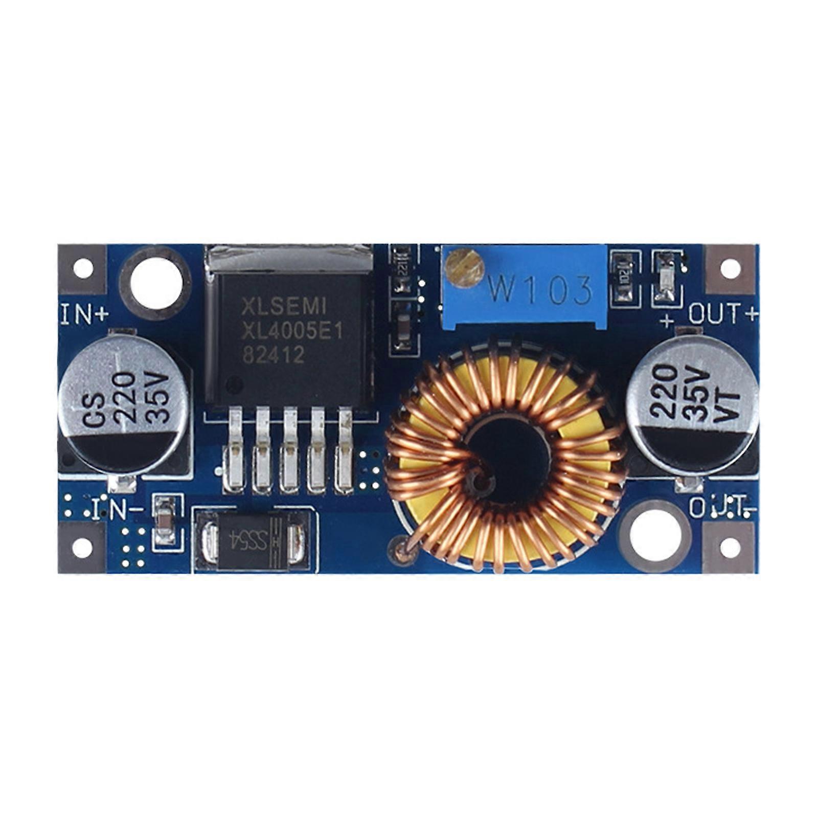 XL4005 High Efficiency DC5V Module 3A Capability Adjustable Voltage via Potentiometer Safety Features Multicolor