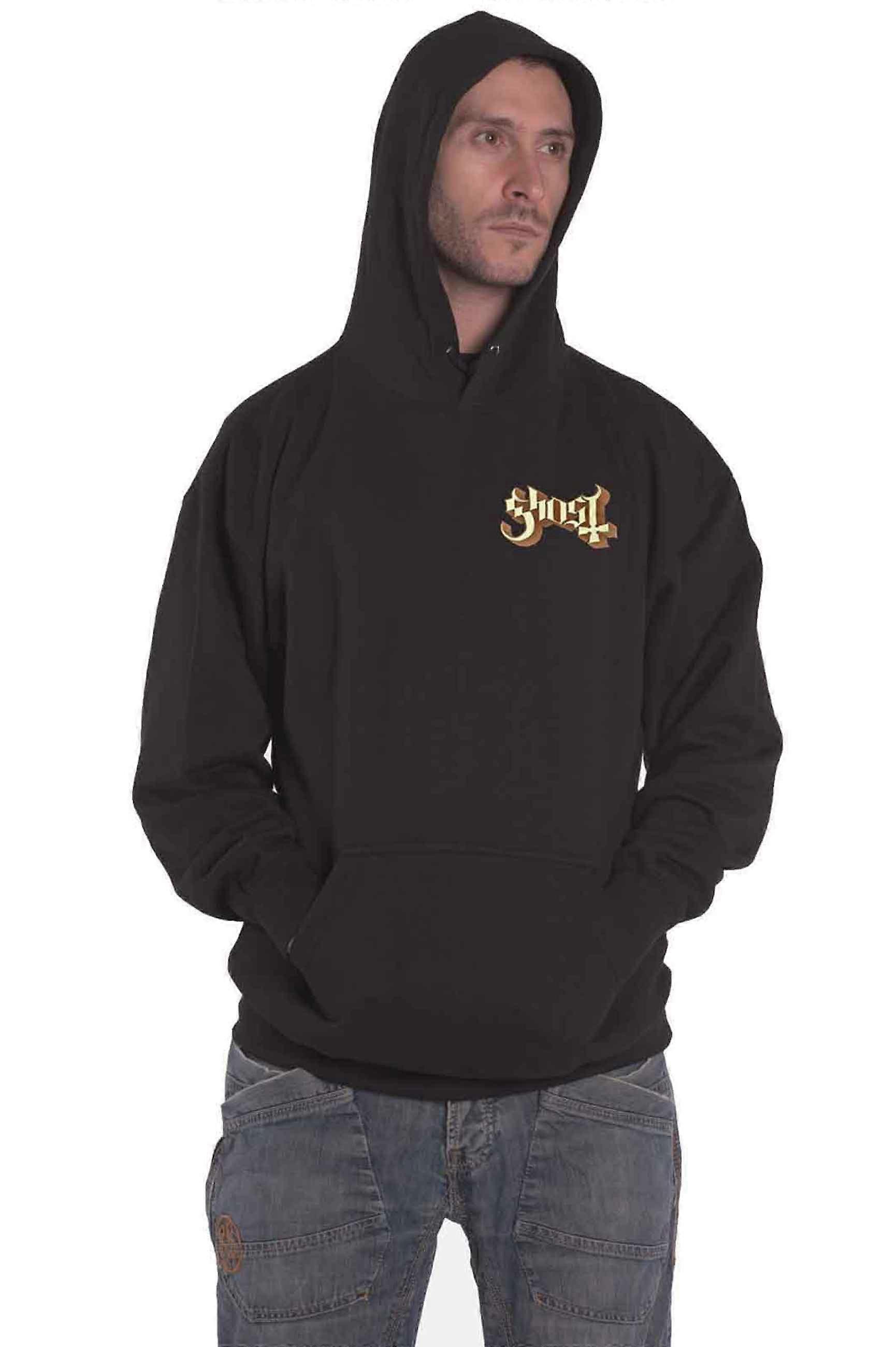 Ghost Pocket Band Logo and Opus Hoodie