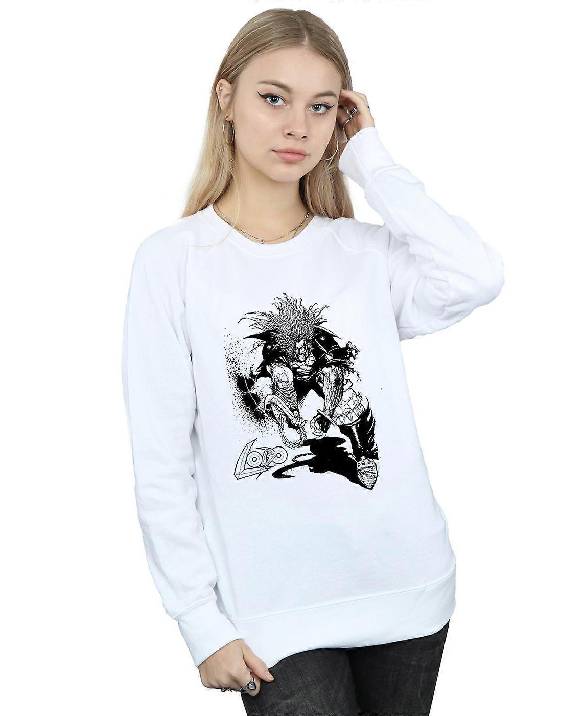 DC Comics Women's Lobo Sketch Sweatshirt