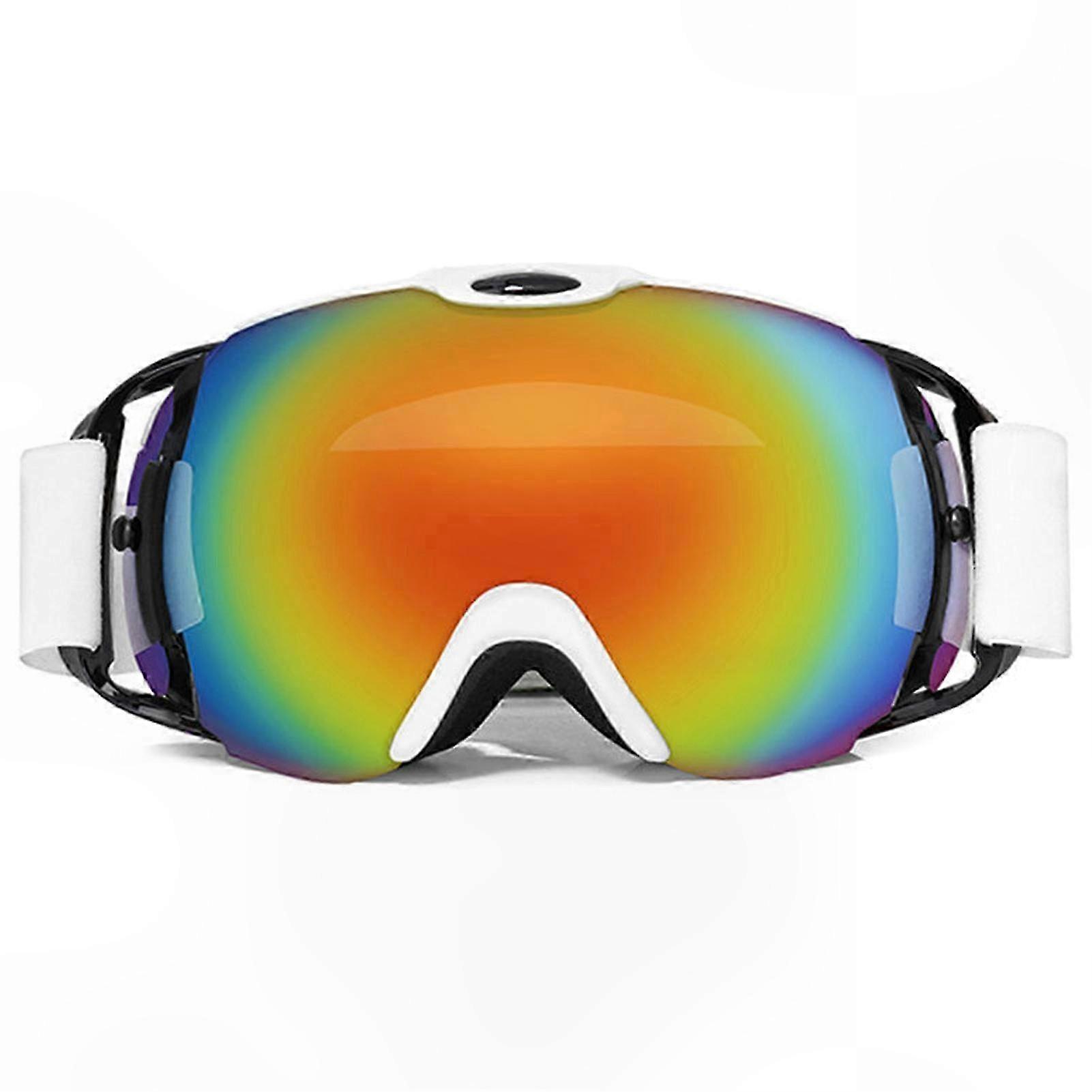 Lunettes sphériques anti-buée pour le ski, le snowboard, le cyclisme et la motoneige, dotées d'une technologie de verres résistants aux impacts et anti-éblouissement.