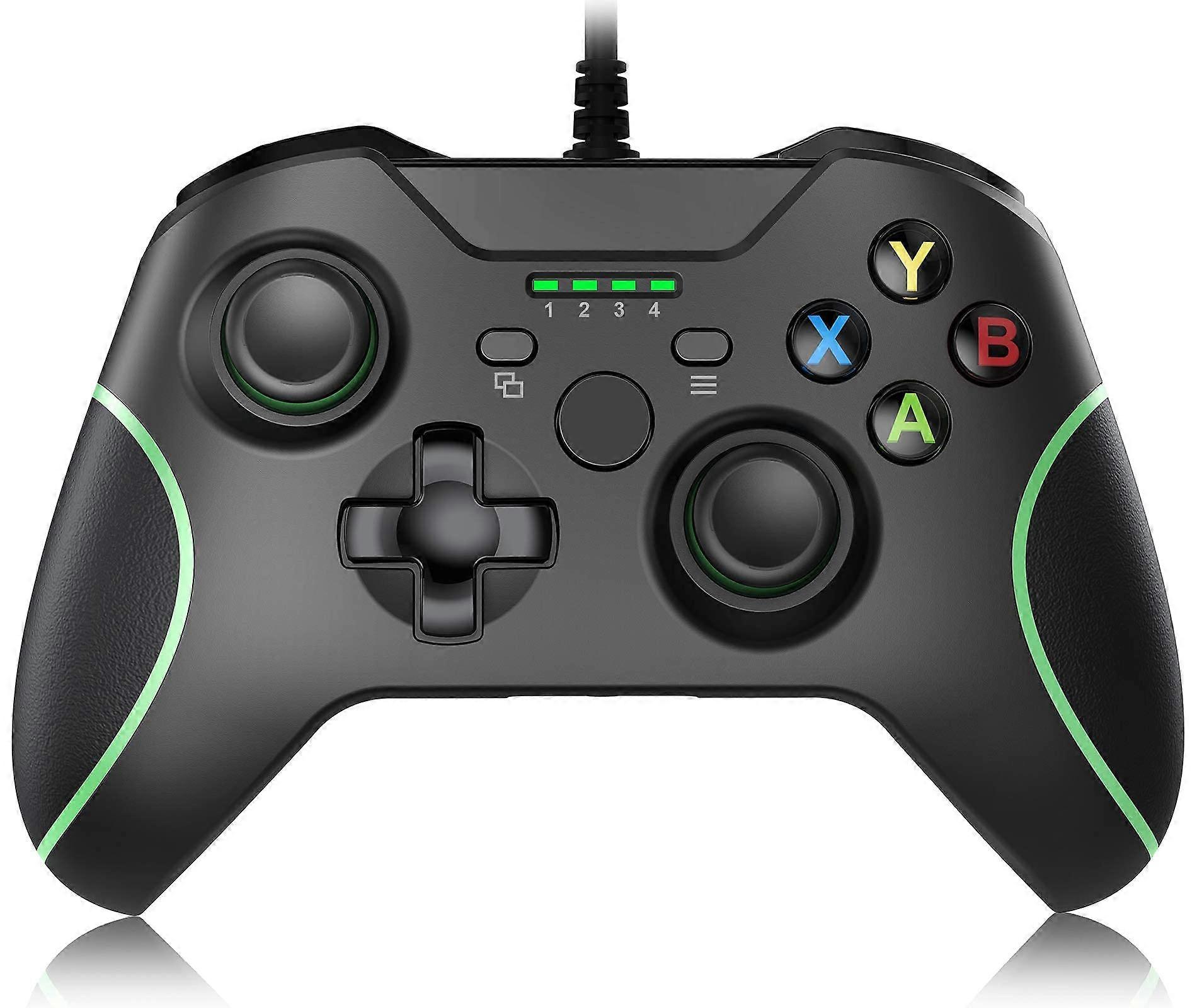 Wired Controller with Vibration Feedback, Ergonomic USB Gamepad for Xbox One, Xbox Series and PC