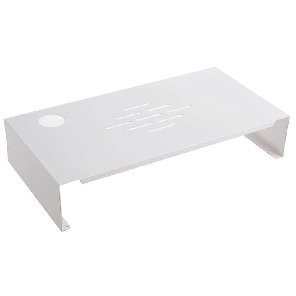 Monitor Stand Riser with Cable Organizer, Sturdy Metal Desktop Shelf for Laptop, PC and Printer