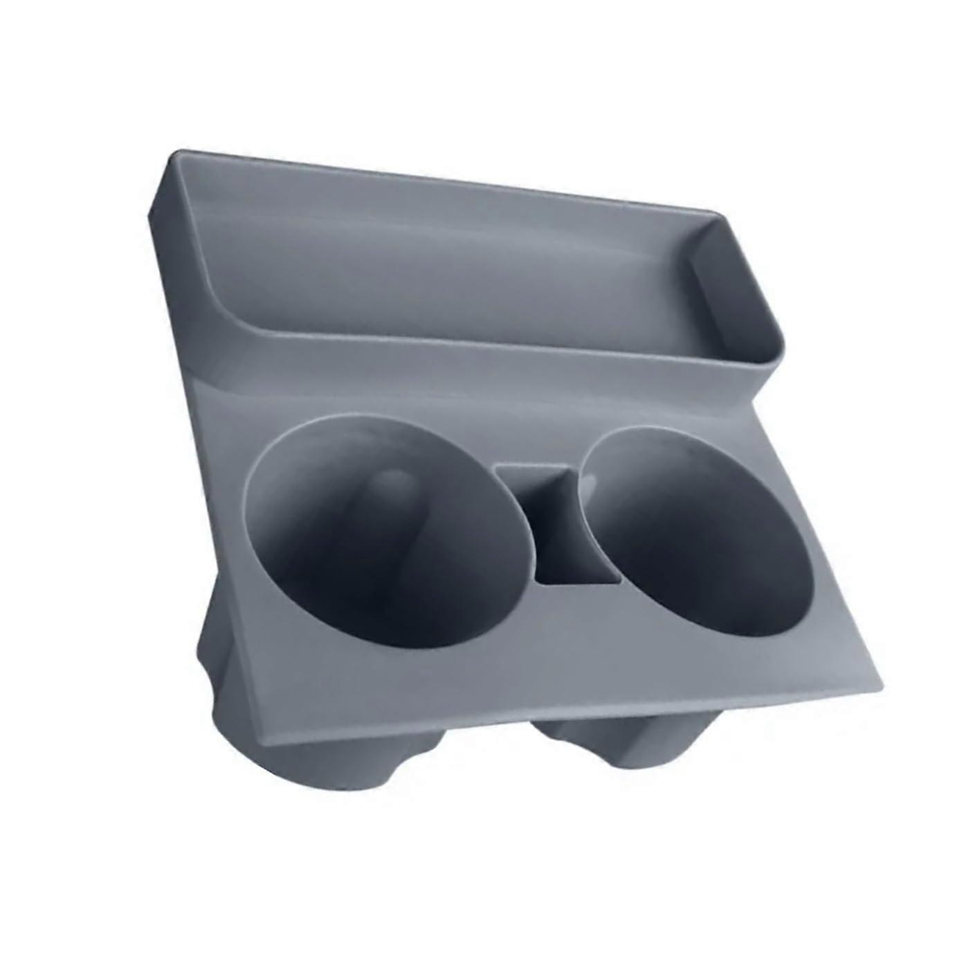 Gray Shockproof Car Cup Holder with SpillResistant Design for Tesla Model 3 and Model Y