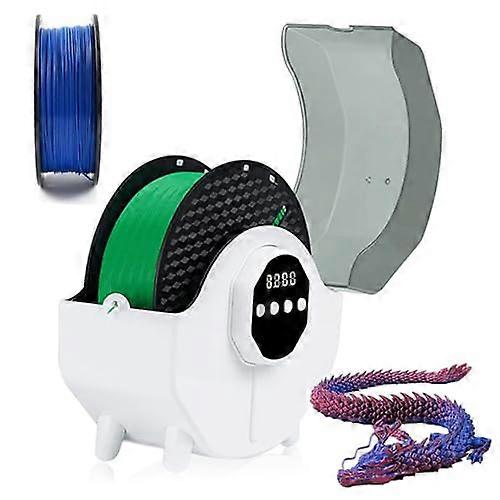 3D Printer Filament Dryer with Builtin Fan, Adjustable Temperature, 24h Timer, Dustproof Storage