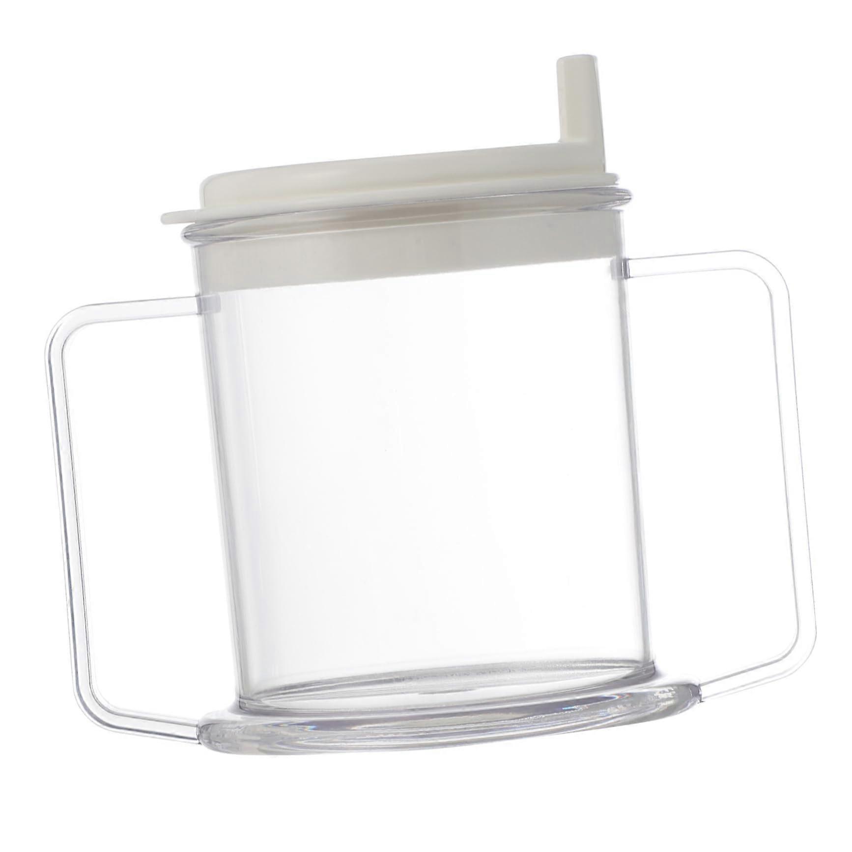 Two Handle Drinking Cup Spill Resistant Lightweight Durable for Hot and Cold Drinks Seniors