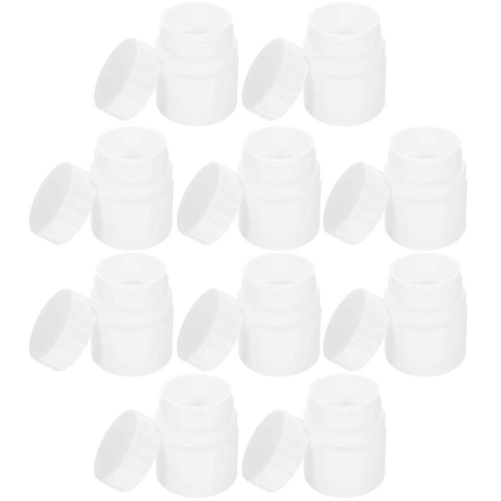 Solid Bottle Hdpe Sealed Medicine Jars for Storage 24Pcs Portable Bottles
