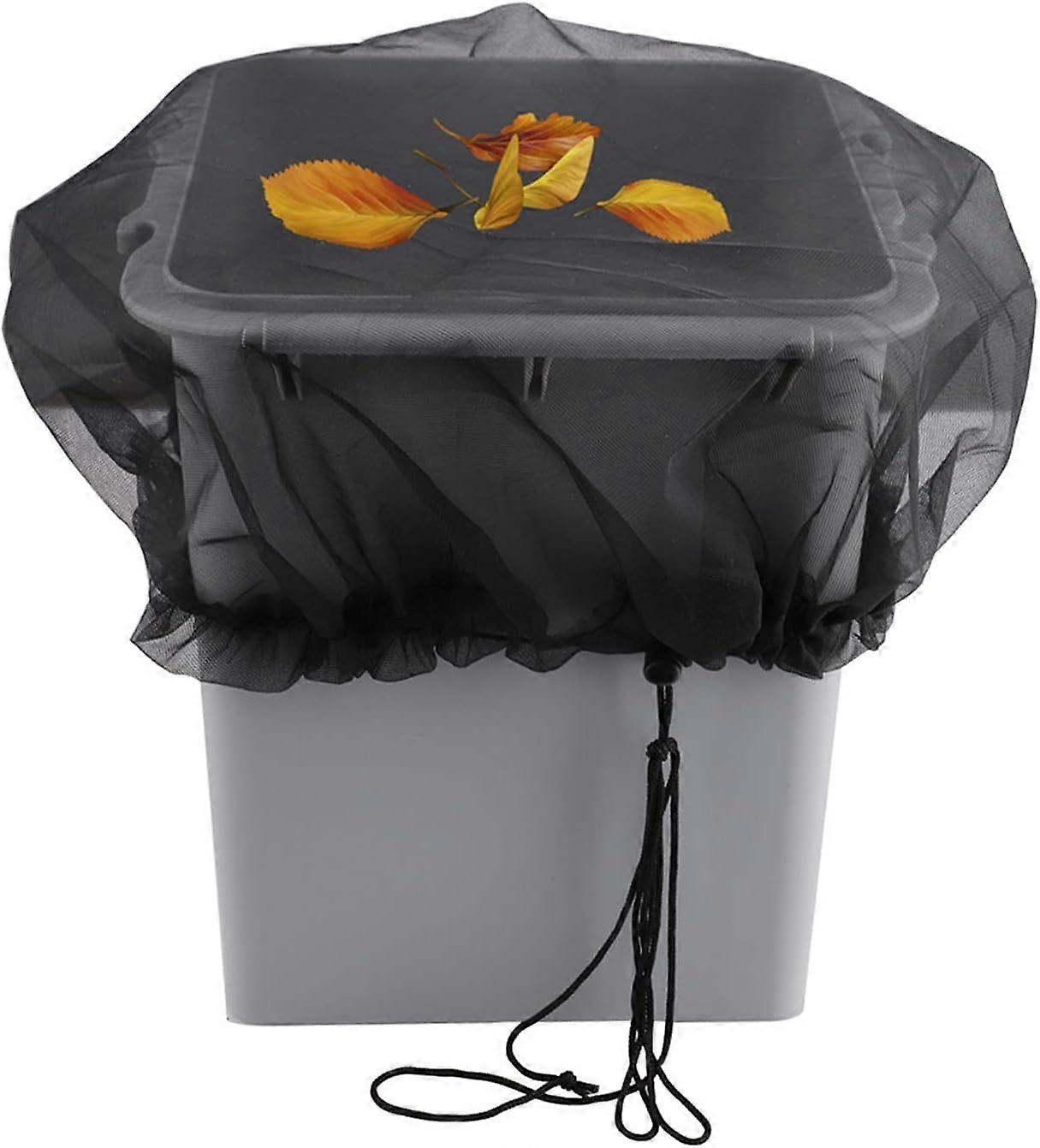 2 Pack Rain Barrel Screen Mesh Cover Netting with Draw String, Rain Harvesting