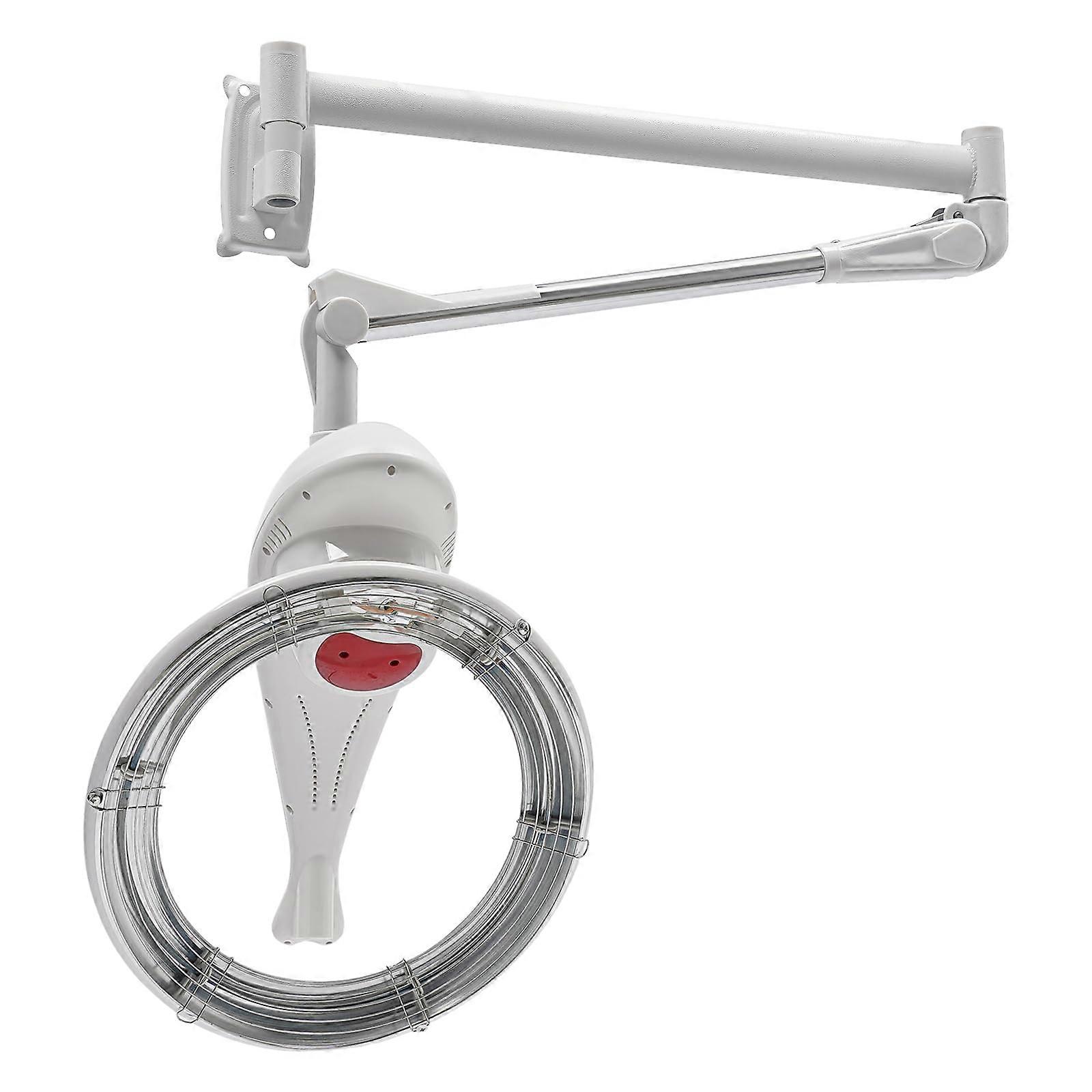 Hair Color Processor Dryer with 360° Rotating Heating, Adjustable Temperature, 6 Modes, White