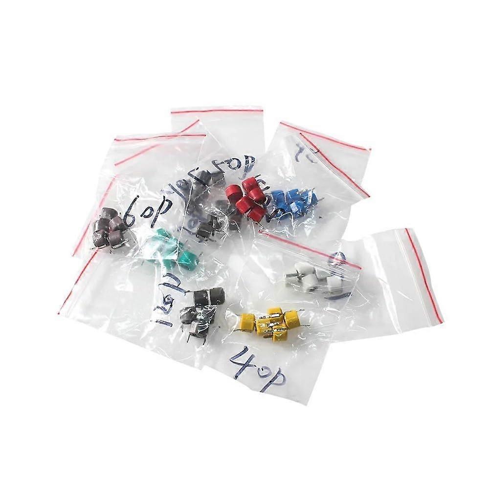 45PCS Variable Capacitor Kit 5pF120pF Adjustable Capacitors for Precise RF Tuning Projects