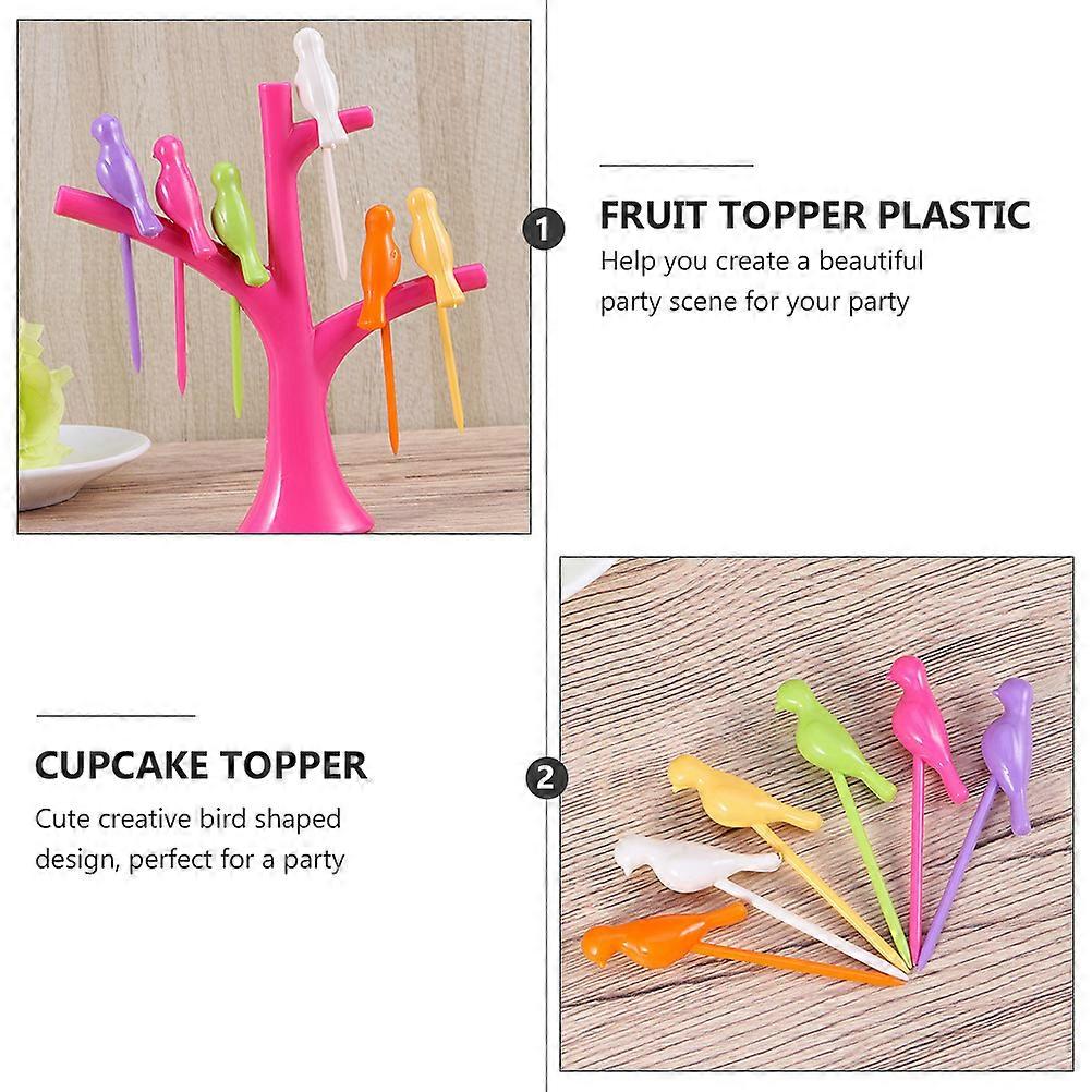 Bird Shaped Picks for Decoration 3Sets