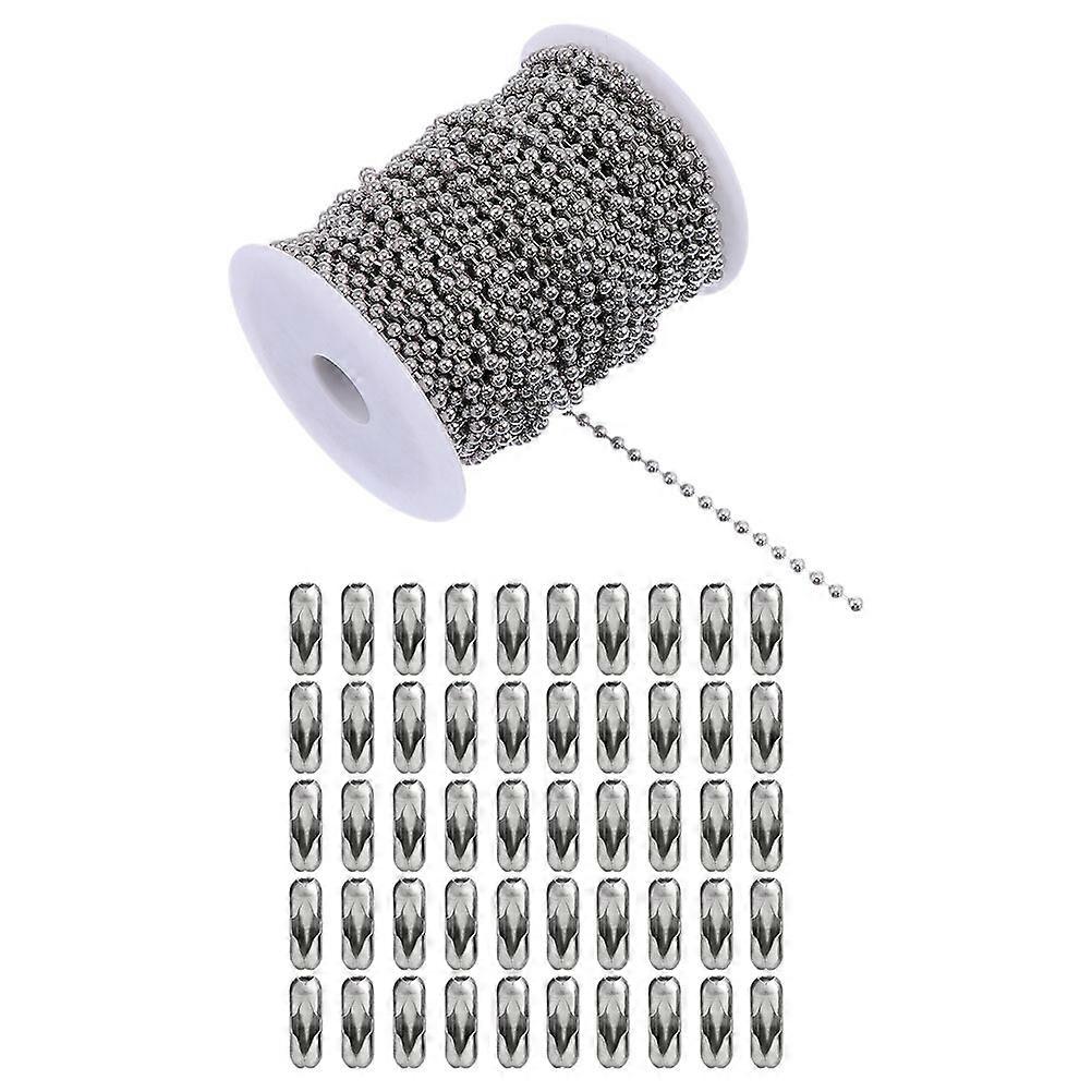 Ball Chain Fan Pull Stainless Steel Extension for 5Sets DIY Use