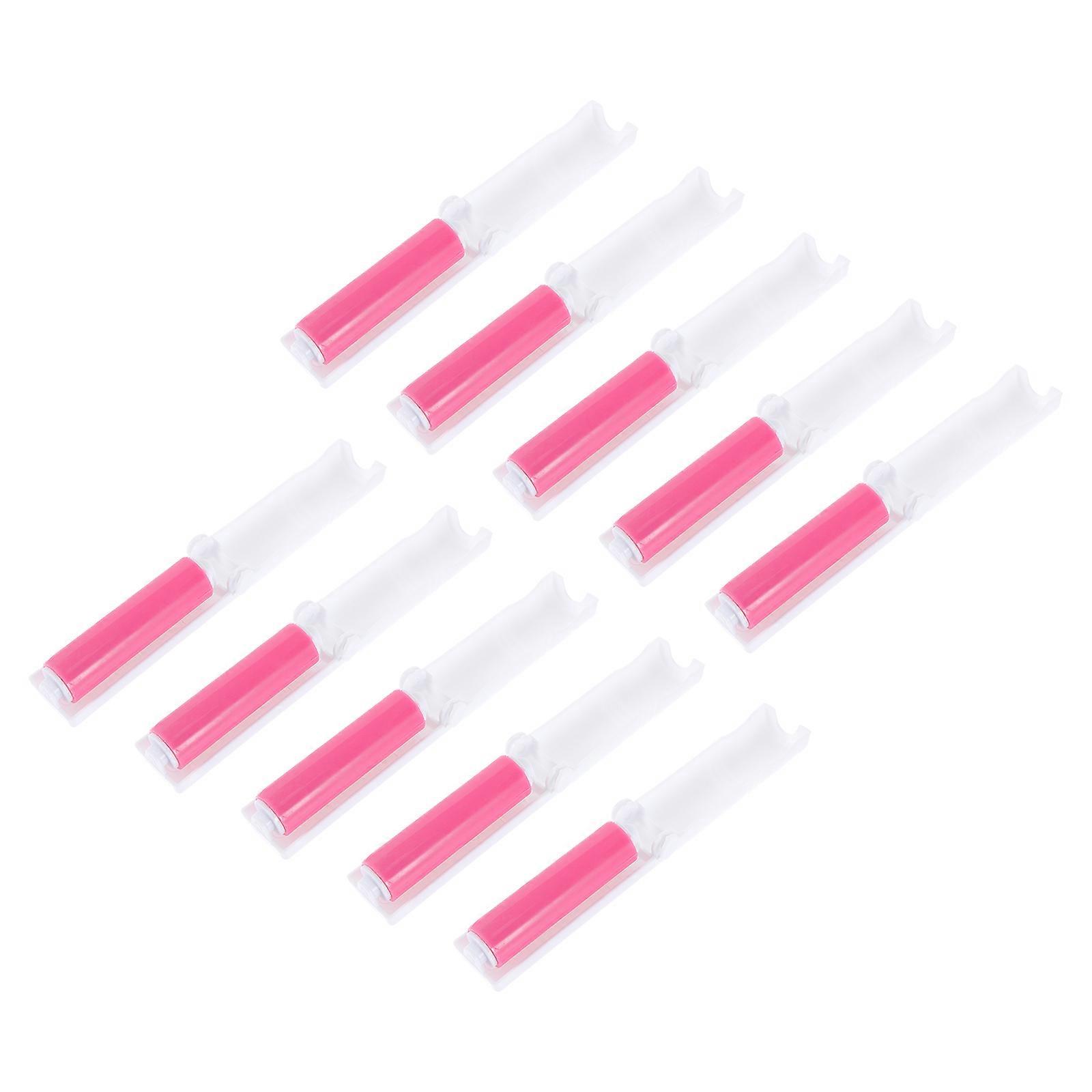 Portable Lint Roller Lint Cleaner for Home Use 10Pcs White Plastic