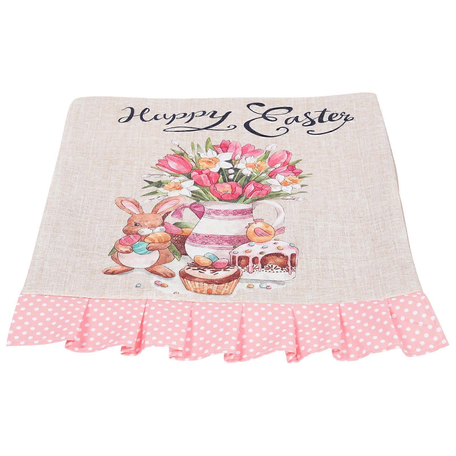 Easter Chair Cover Polyester for Decor Multi Color 1 Piece