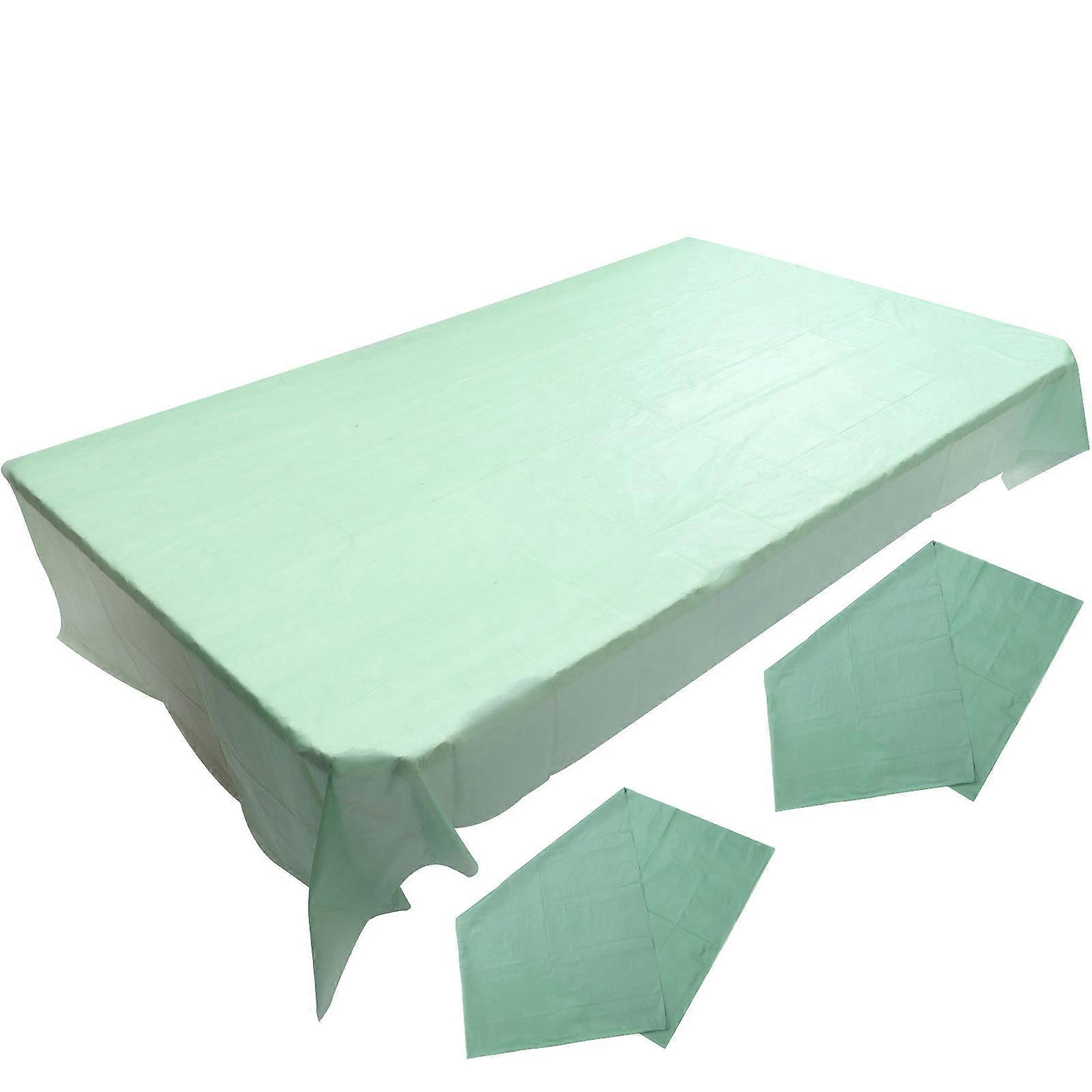 Green Tablecloth 3Pcs for Decoration Rectangular Dining Table Covers